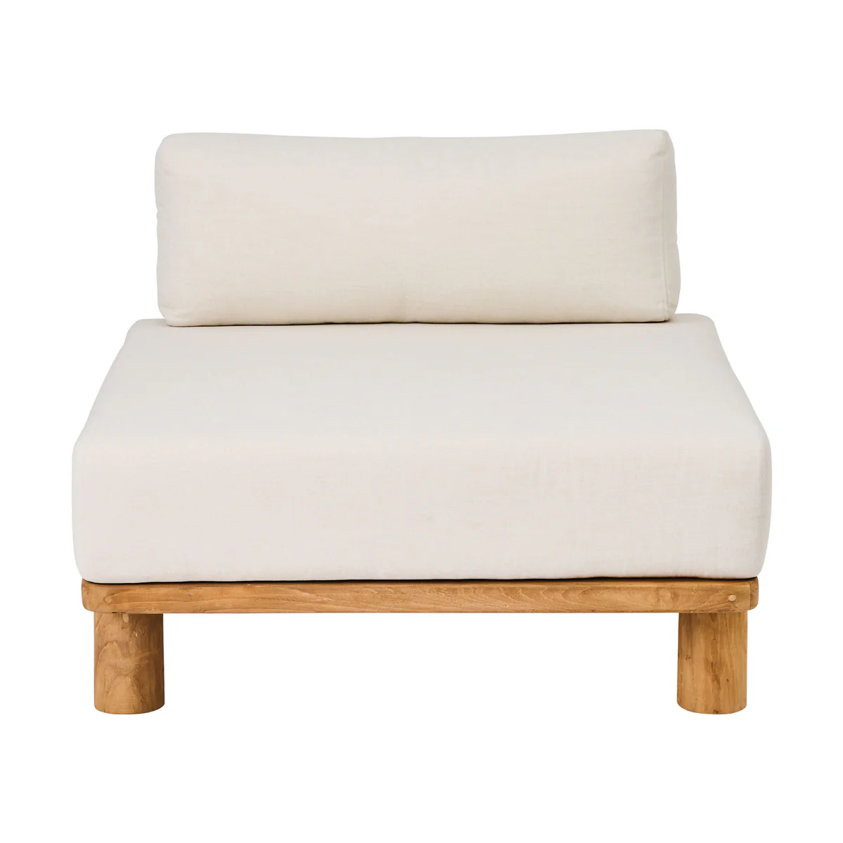 Module Single, w/QDF Cushion, Teak, 90x93xH40/60cm - Image 4
