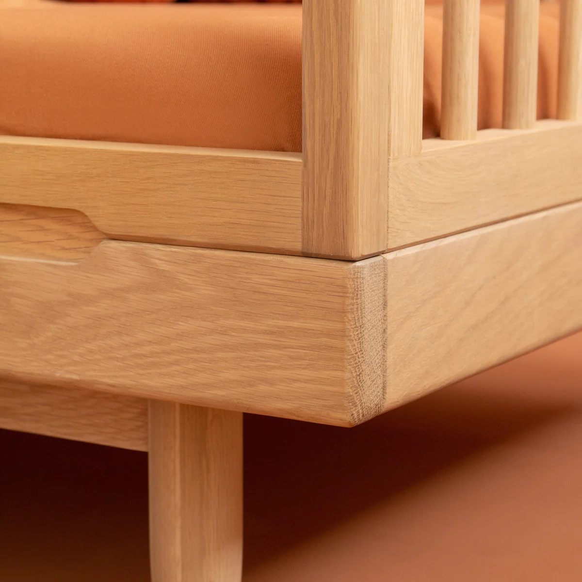 Pure Oak Wood Junior Bed - Image 8