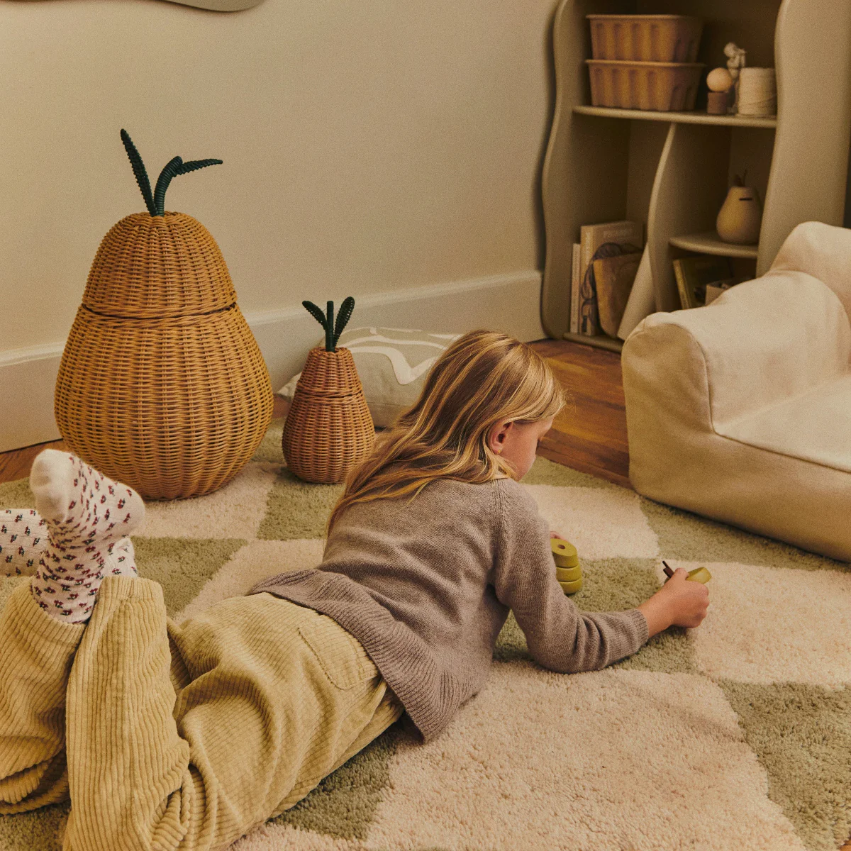 Pear Braided Storage - Large - Natural - Image 3