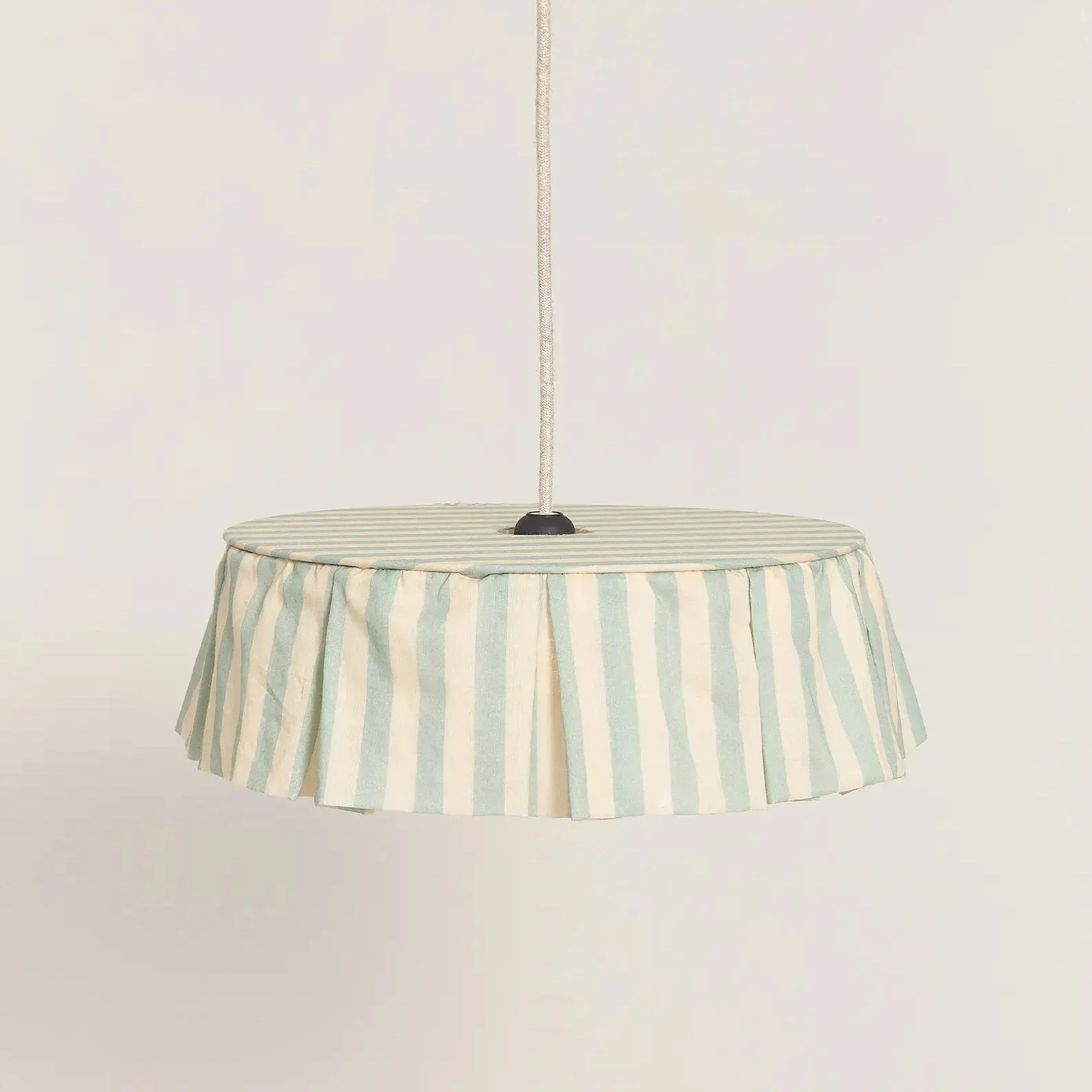 Pendant lampshade diam. 40cm Vibes - Turquoise Stripes