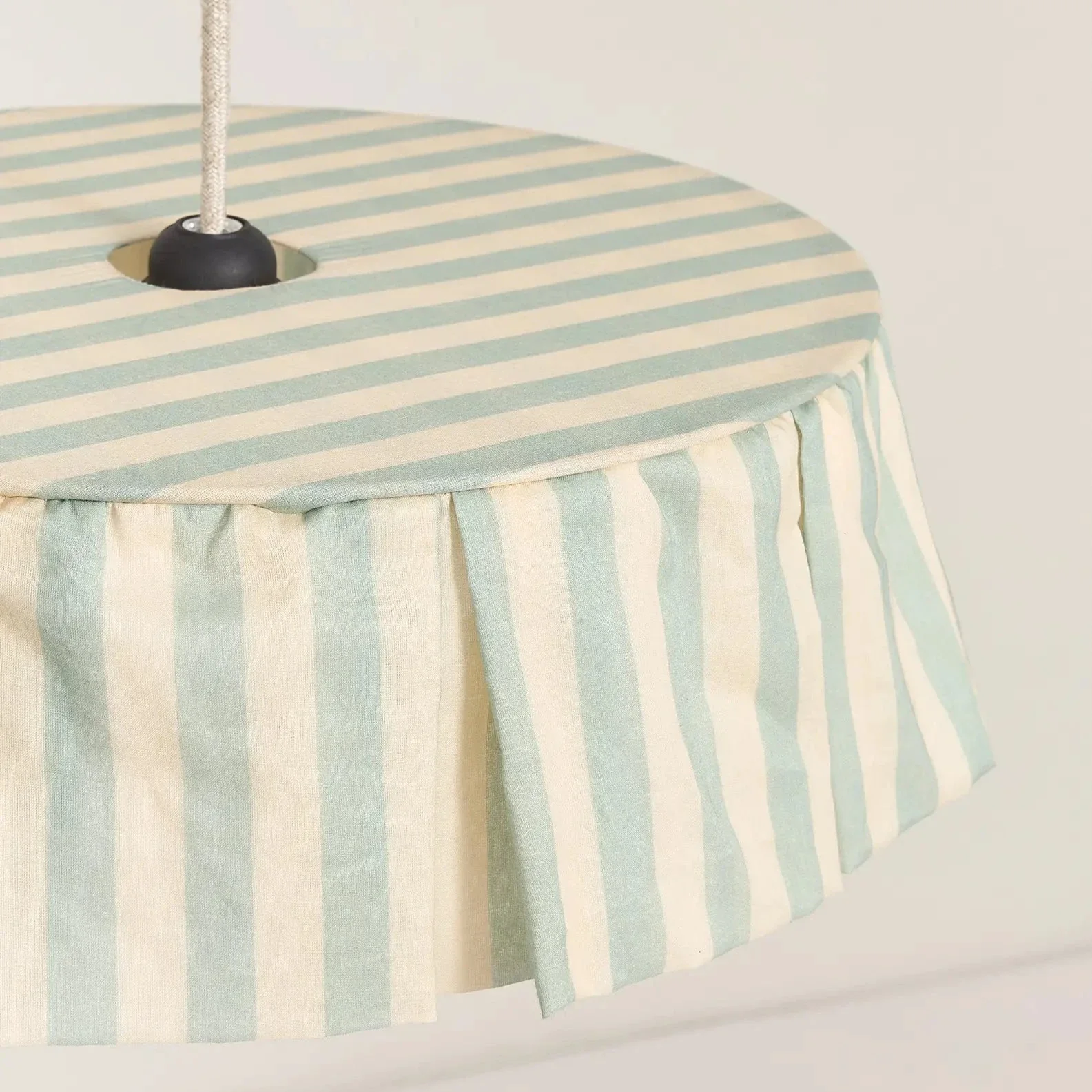 Pendant lampshade diam. 40cm Vibes - Turquoise Stripes - Image 4