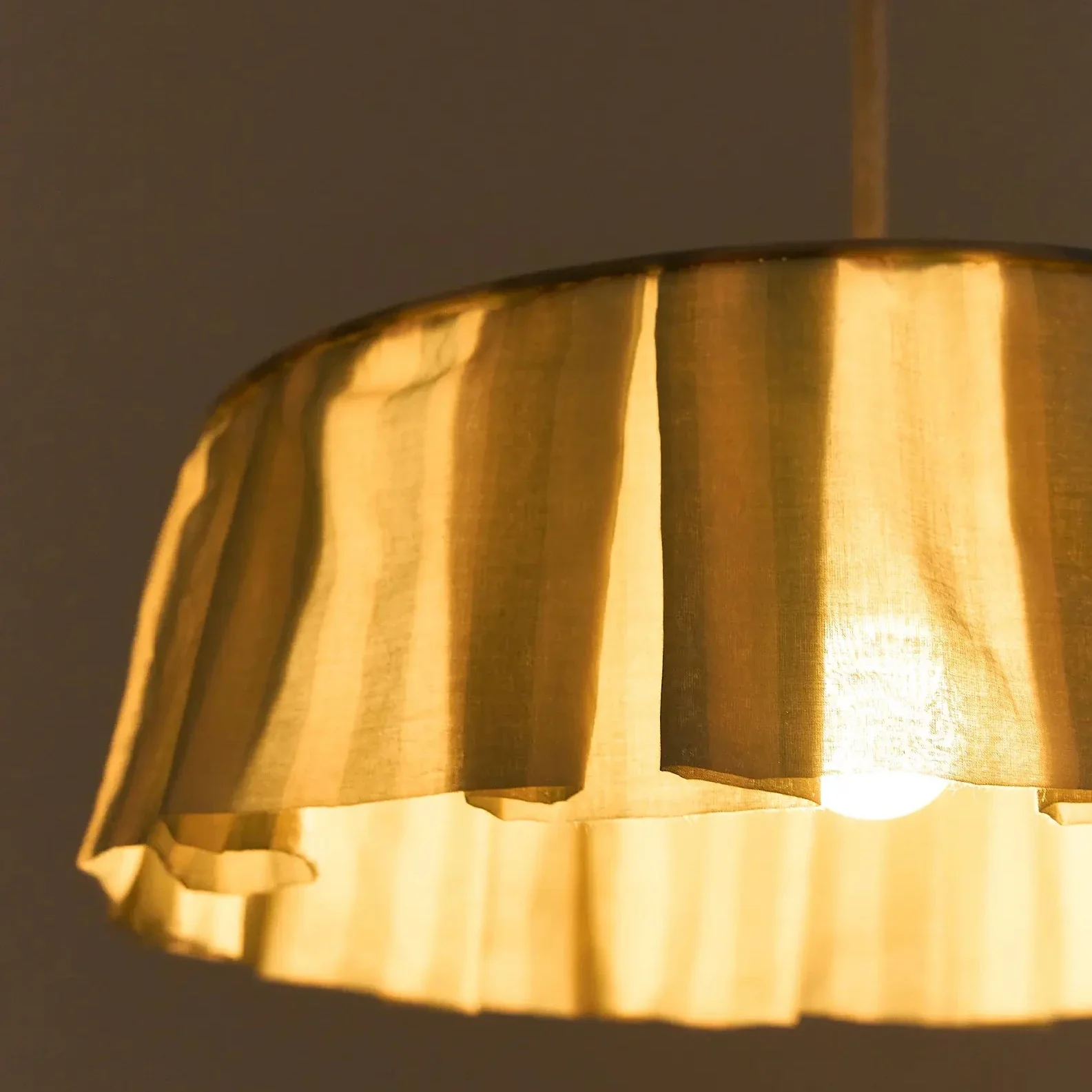 Pendant lampshade diam. 40cm Vibes - Turquoise Stripes - Image 6