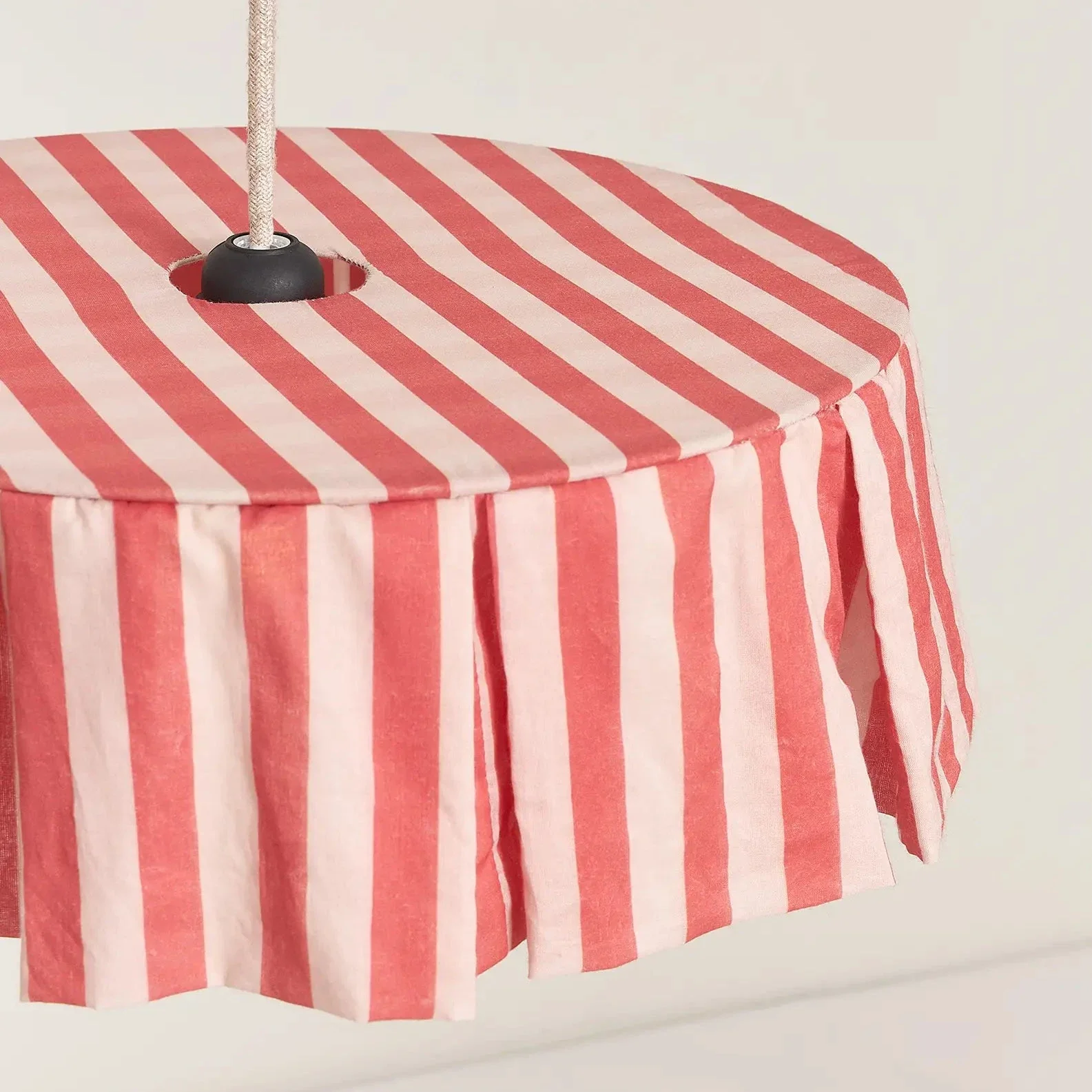 Pendant lampshade diam. 40cm Vibes - Red Stripes - Image 4