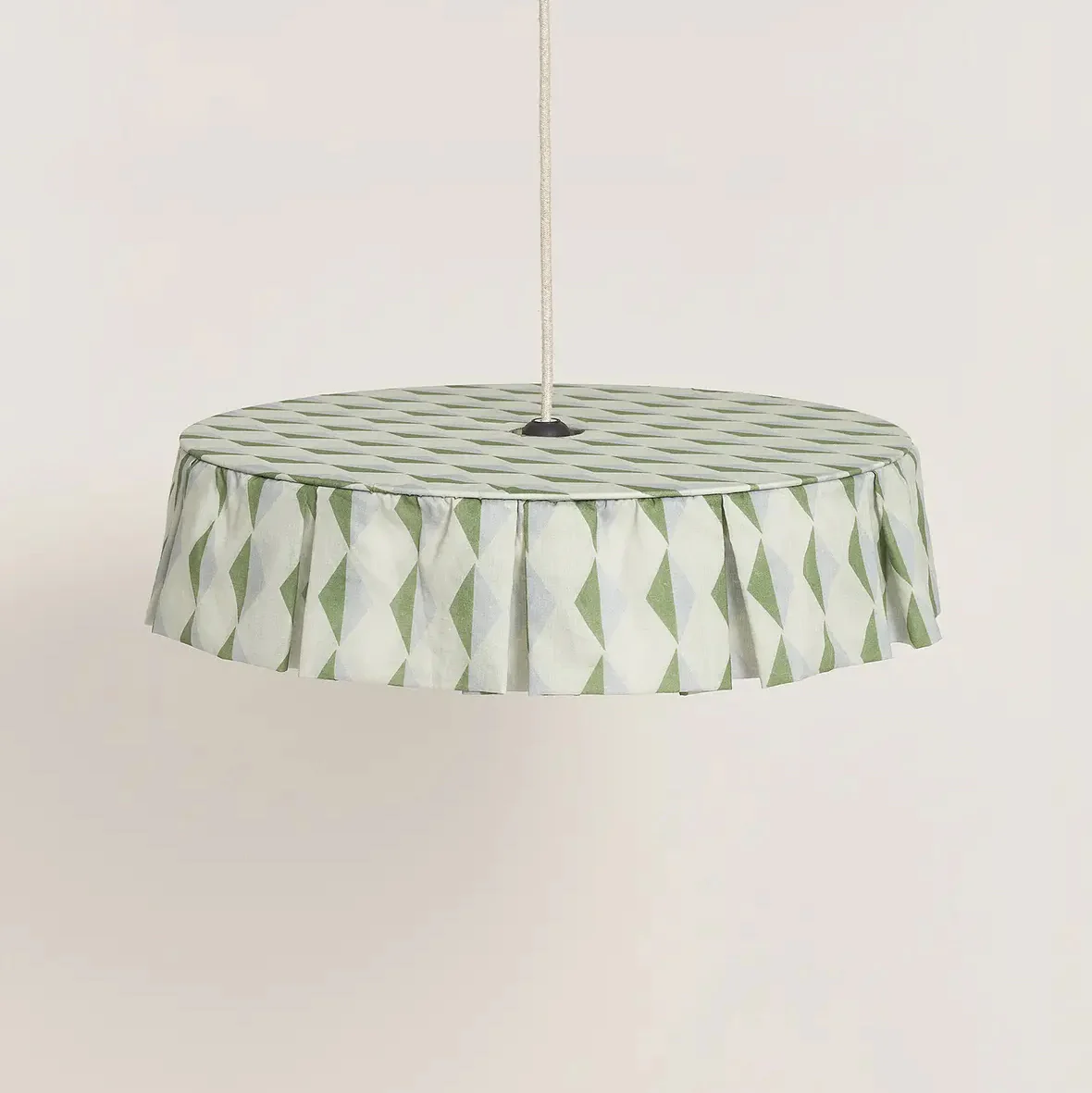 Pendant Lampshade Diam. 50cm Vibes - Green Blue Harlequin