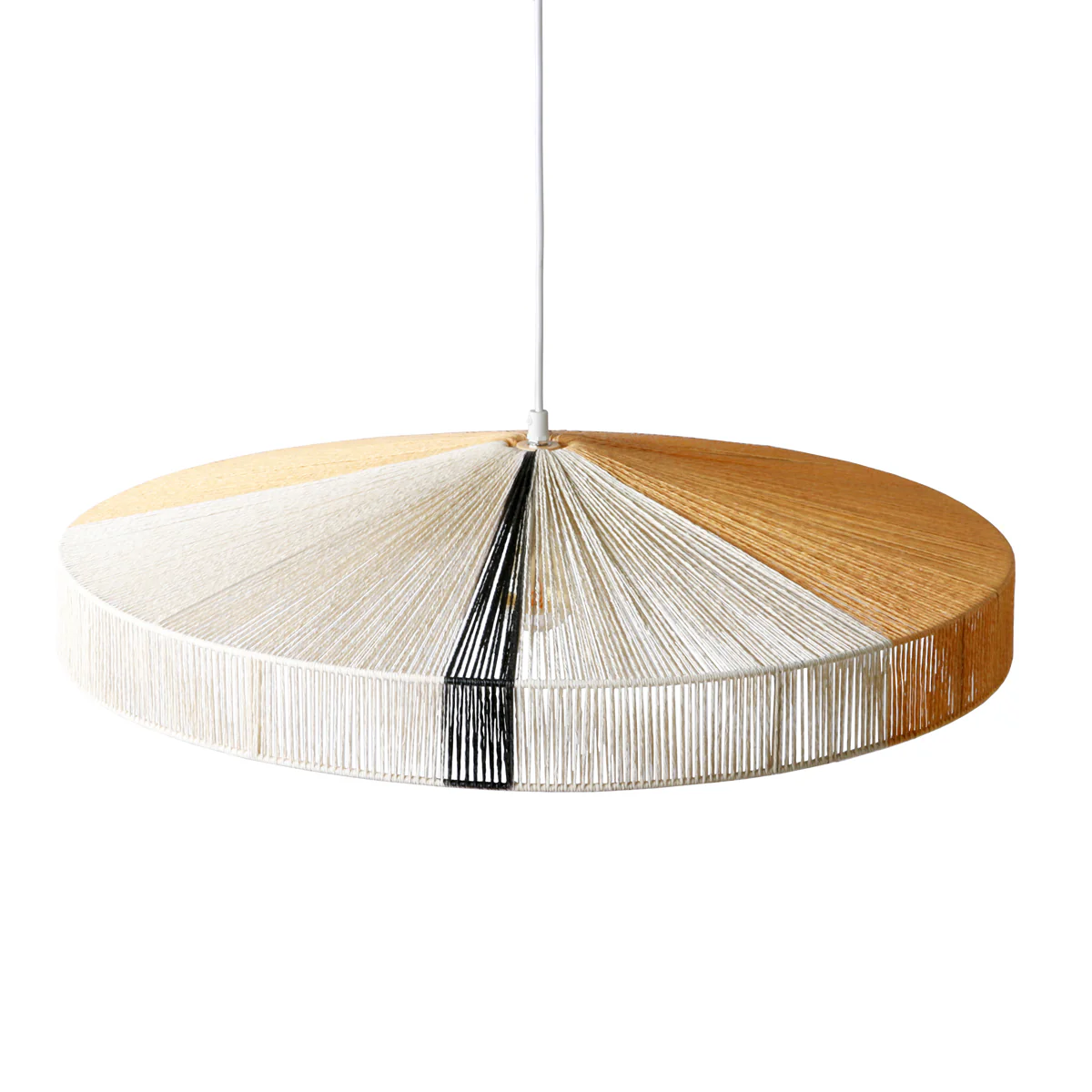 Pendant Rope Lamp Black Stripe - Image 3