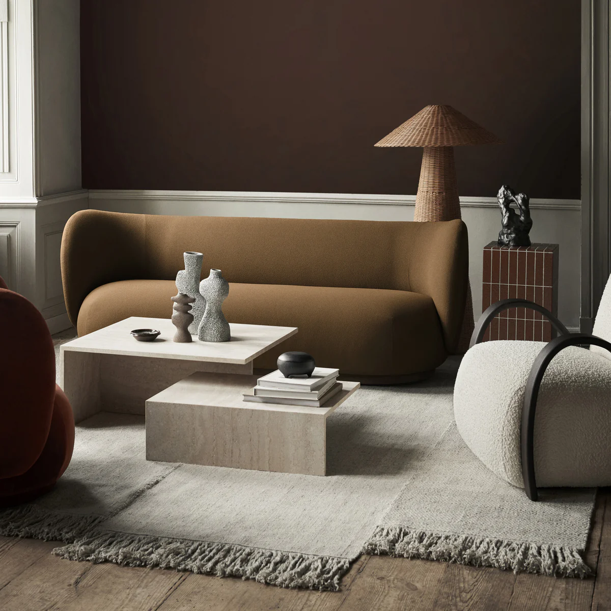Pillar Pedestal - Brown - Image 5