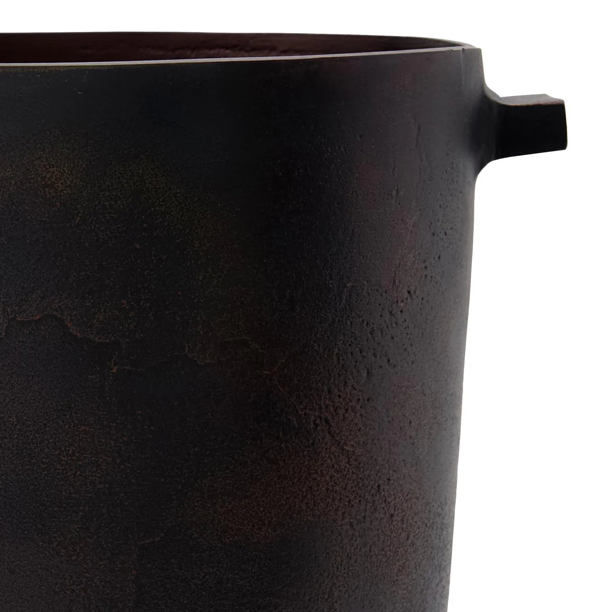 Planter, Foem, Browned brass Diameter 25cm - Image 3