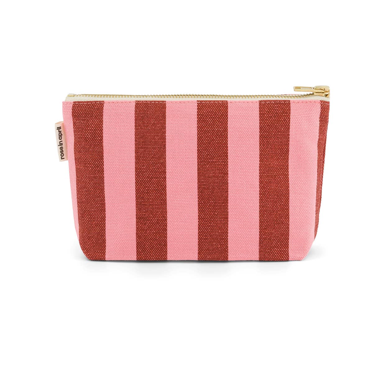 POUCH SOFIA STRIPES BRICK / PINK