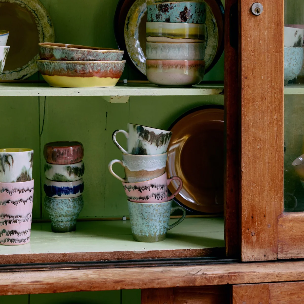 70s Ceramics: Cappuccino Mug Verdigris - Image 2