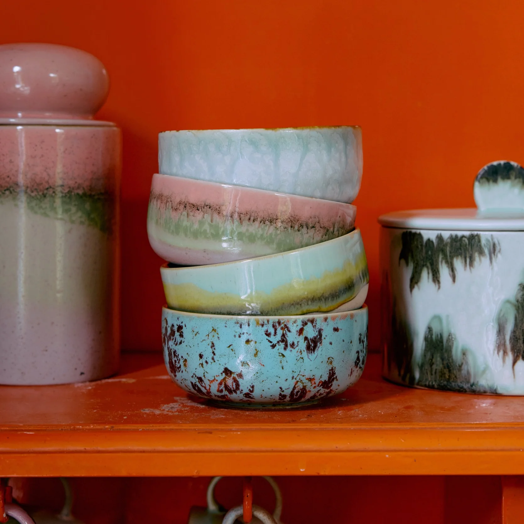 70s Ceramics: Dessert Bowl Patina - Image 2