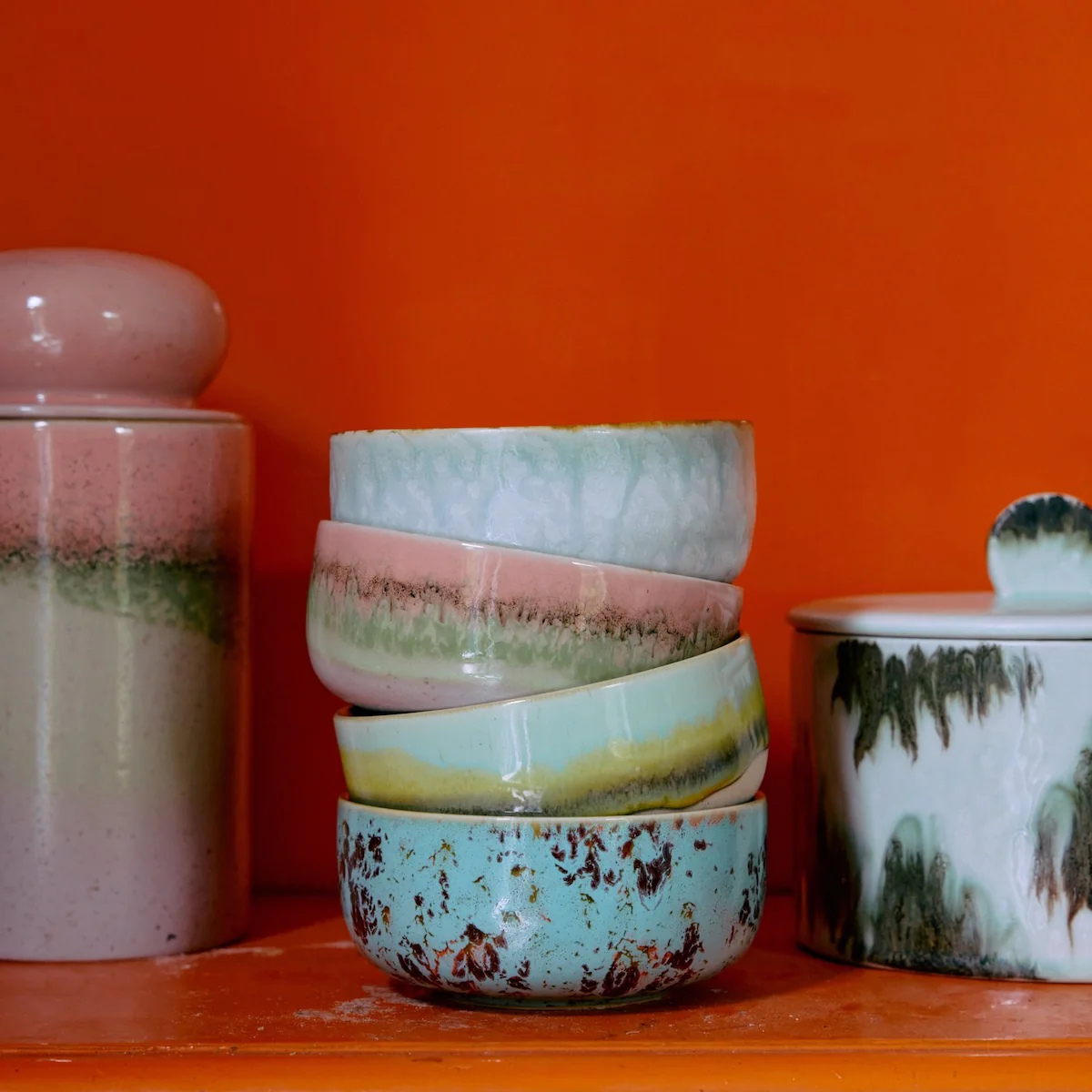 70s Ceramics: Dessert Bowls Impression - Image 2