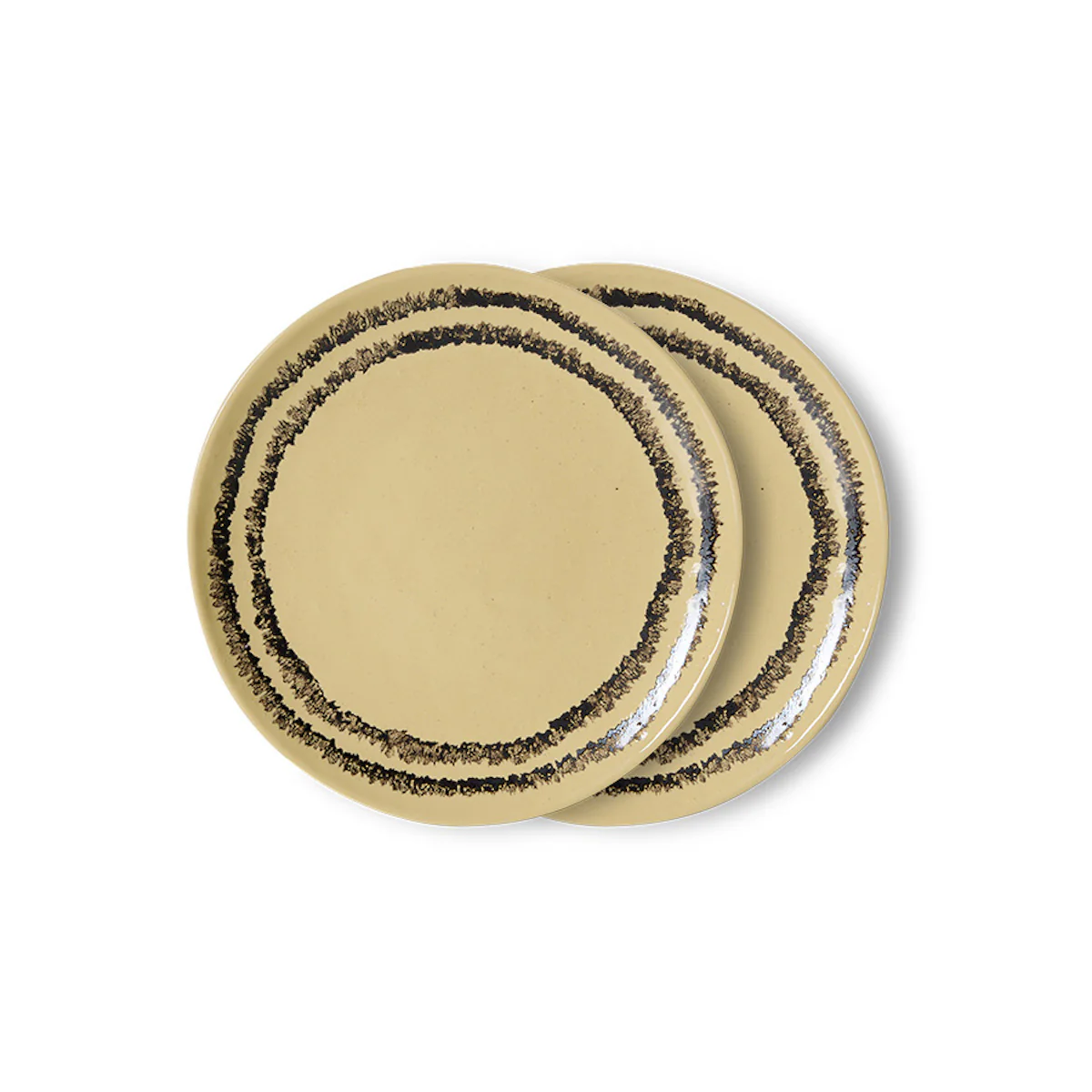 Pre-order 70's Ceramics Dessert Plate Vanilla, Set of 2