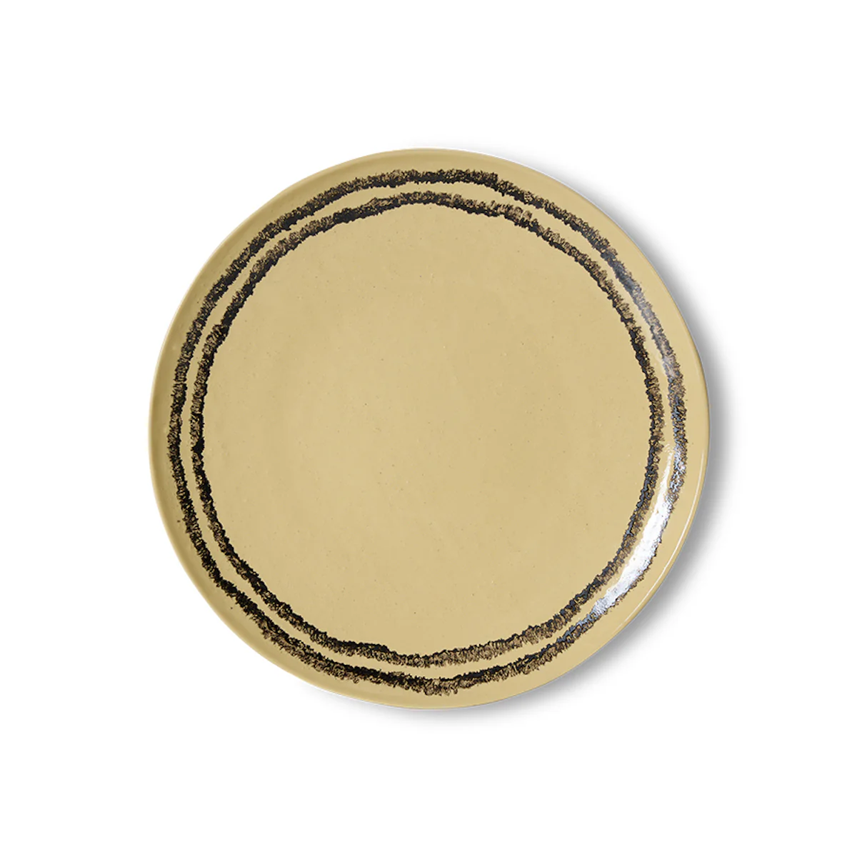 70's Ceramics Dinner Plate Vanilla, Set of 2 - Image 3
