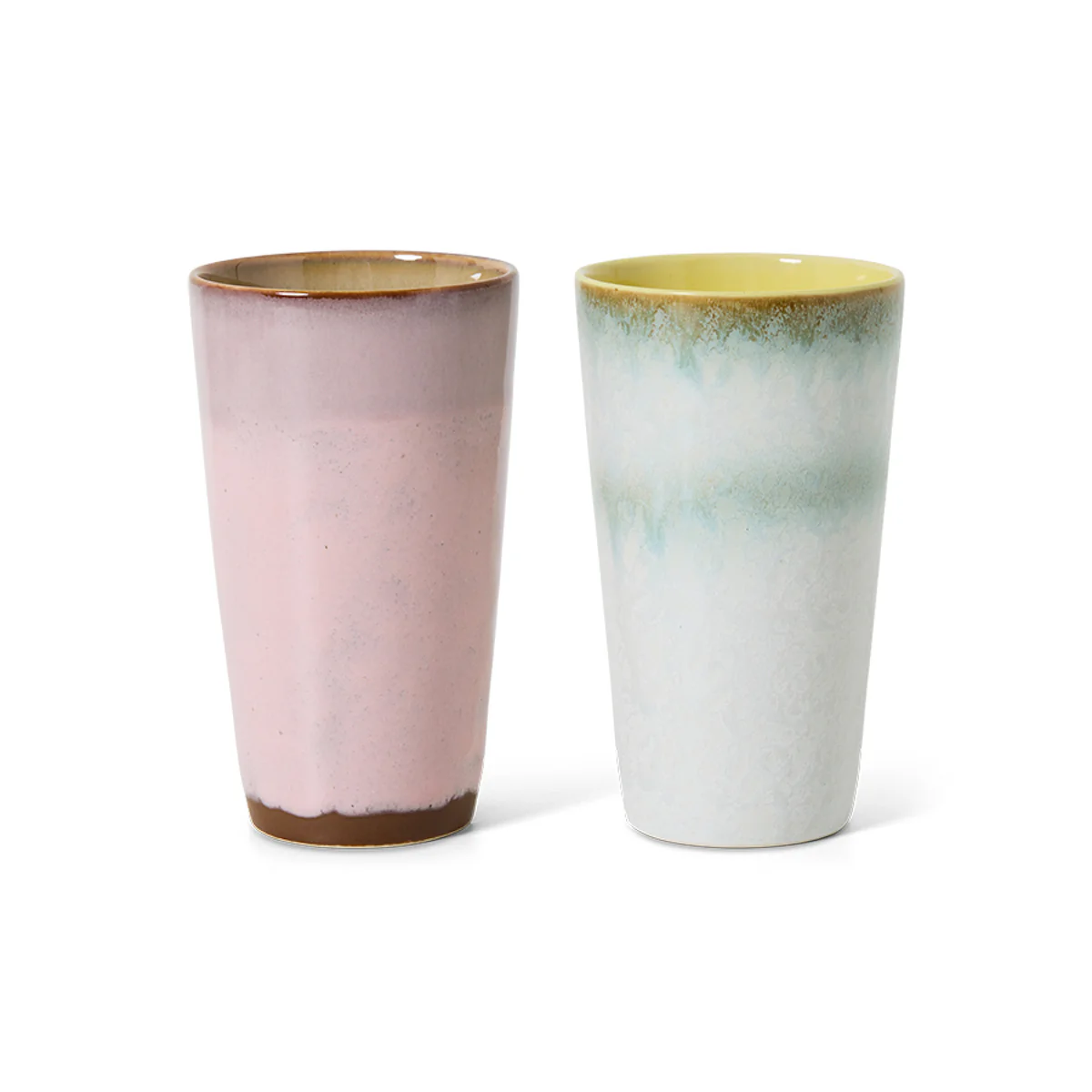 70s Ceramics: Latte Mugs Fresco, Set of 2