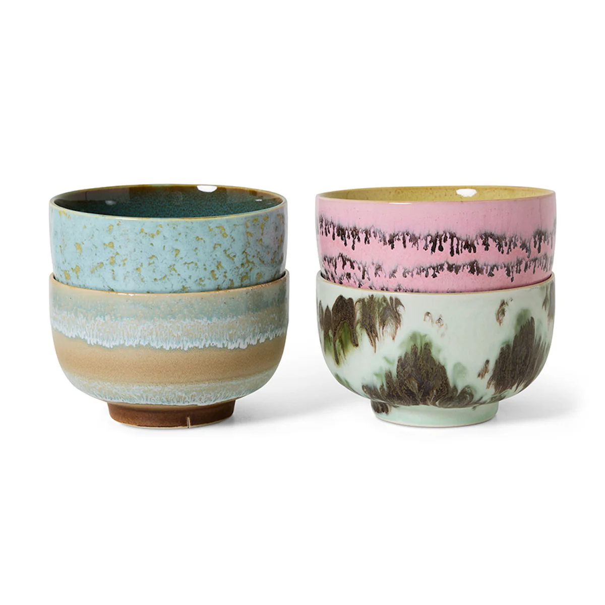 70s Ceramics: Noodle Bowls Dada, Set of 4