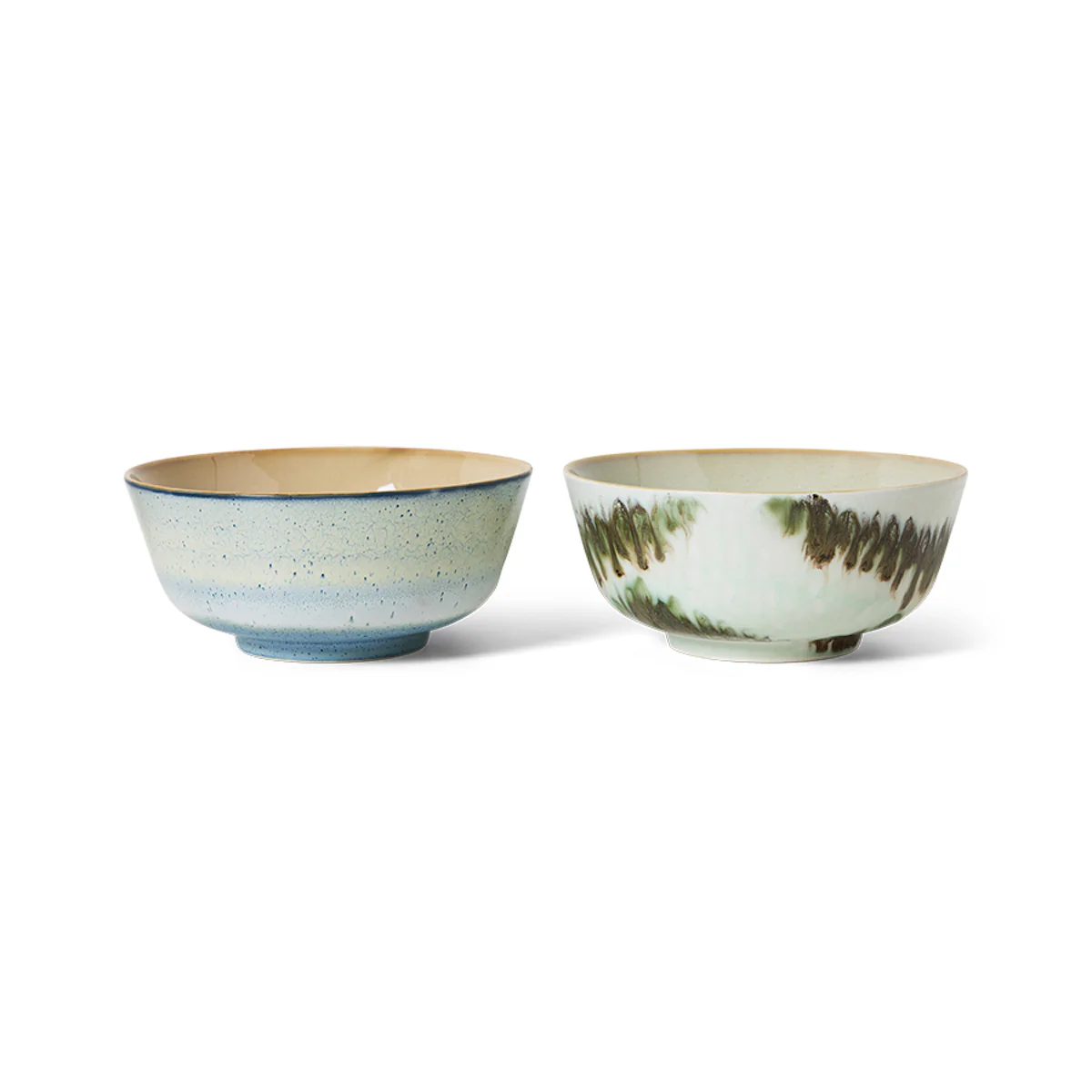 70s Ceramics: Ramen Bowls Minimalist, Set of 2 - Image 3