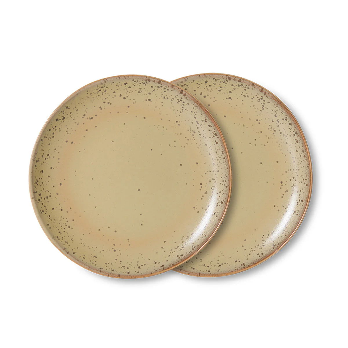 70's Ceramics Side Plate Grit, Set of 2
