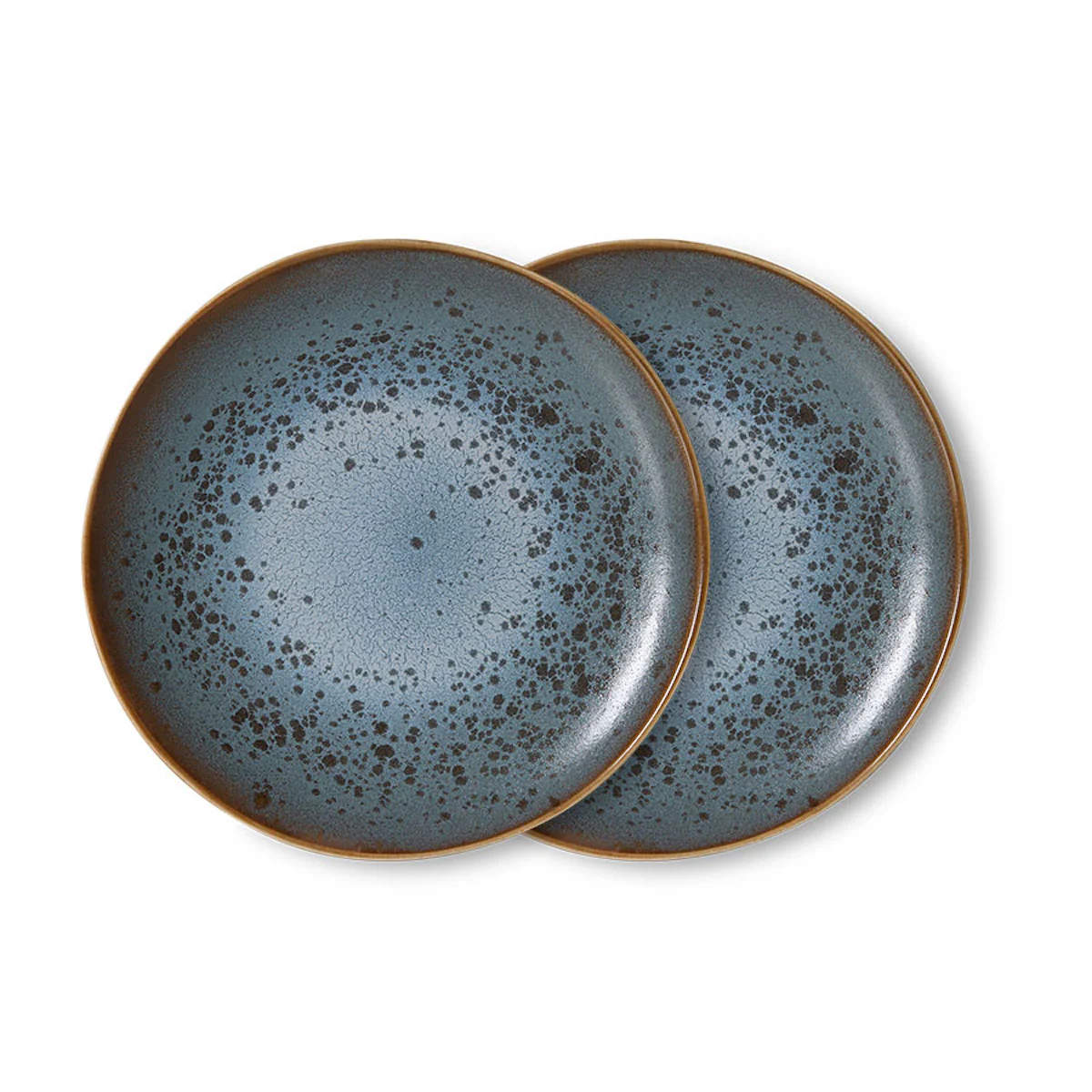 70's Ceramics Side Plate Mineral Set of 2