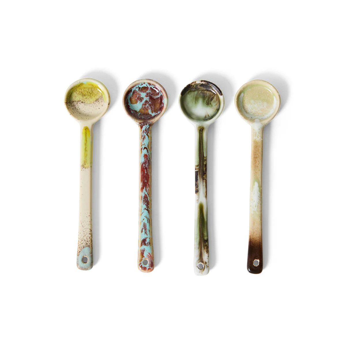 70s Ceramics: Spoons Blend, M, Set of 4 - Image 3
