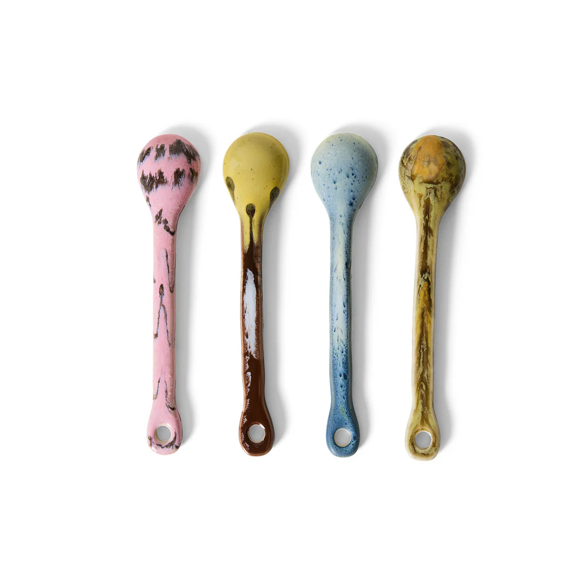 70s Ceramics: Spoons Sketch, M, Set of 4 - Image 2