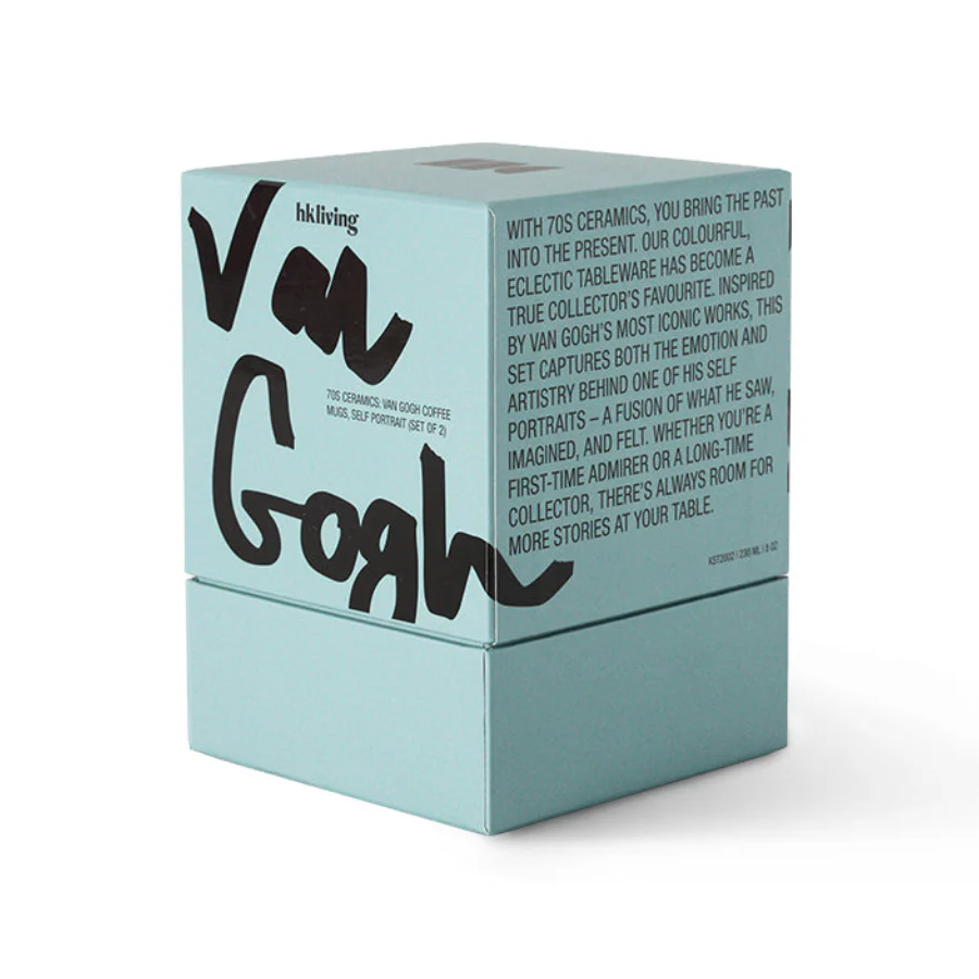 70s Ceramics: Van Gogh Coffee Mugs: Self Portrait - Image 2
