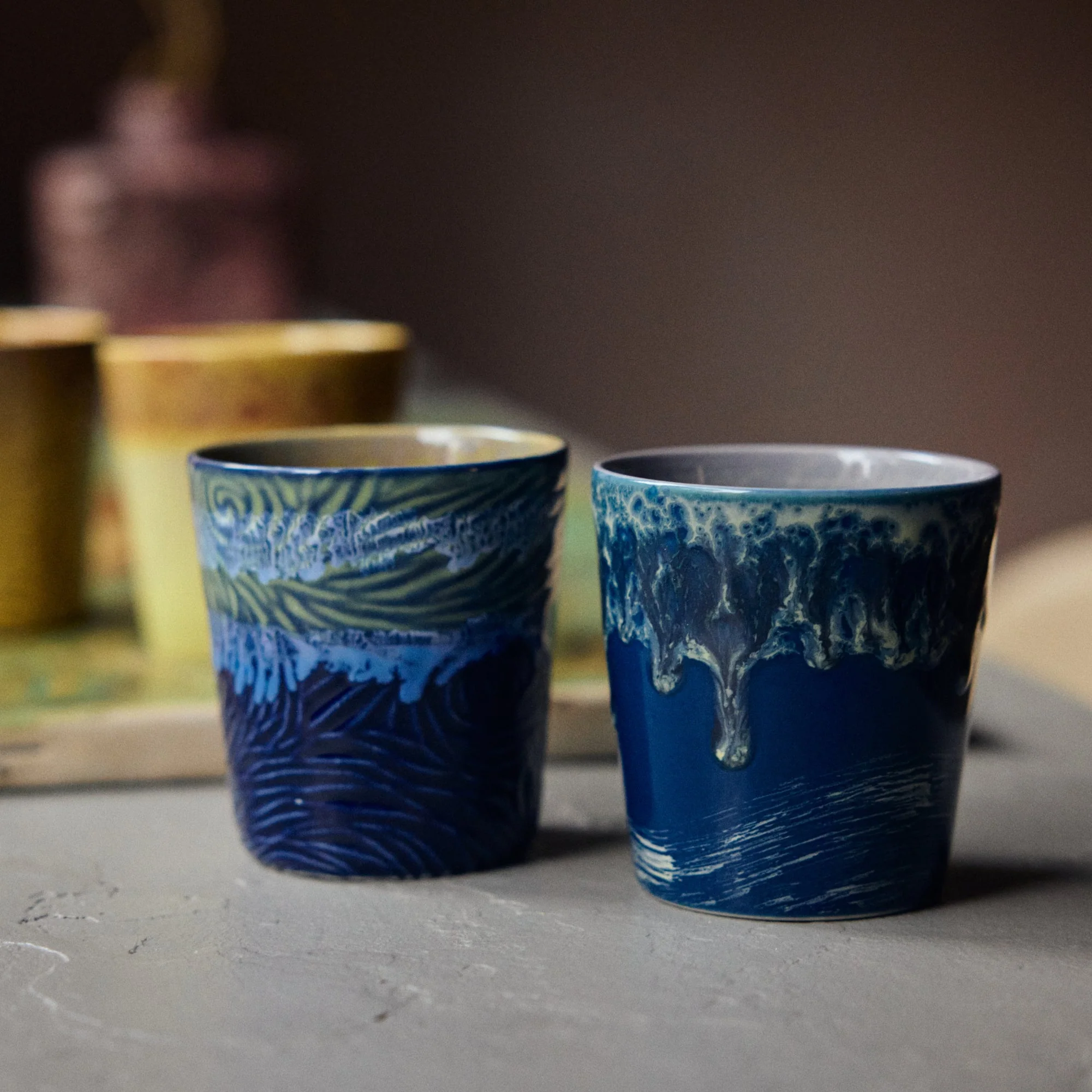 70s Ceramics: Van Gogh Coffee Mugs: Starry Night - Image 10