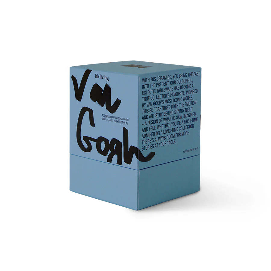 70s Ceramics: Van Gogh Coffee Mugs: Starry Night - Image 3