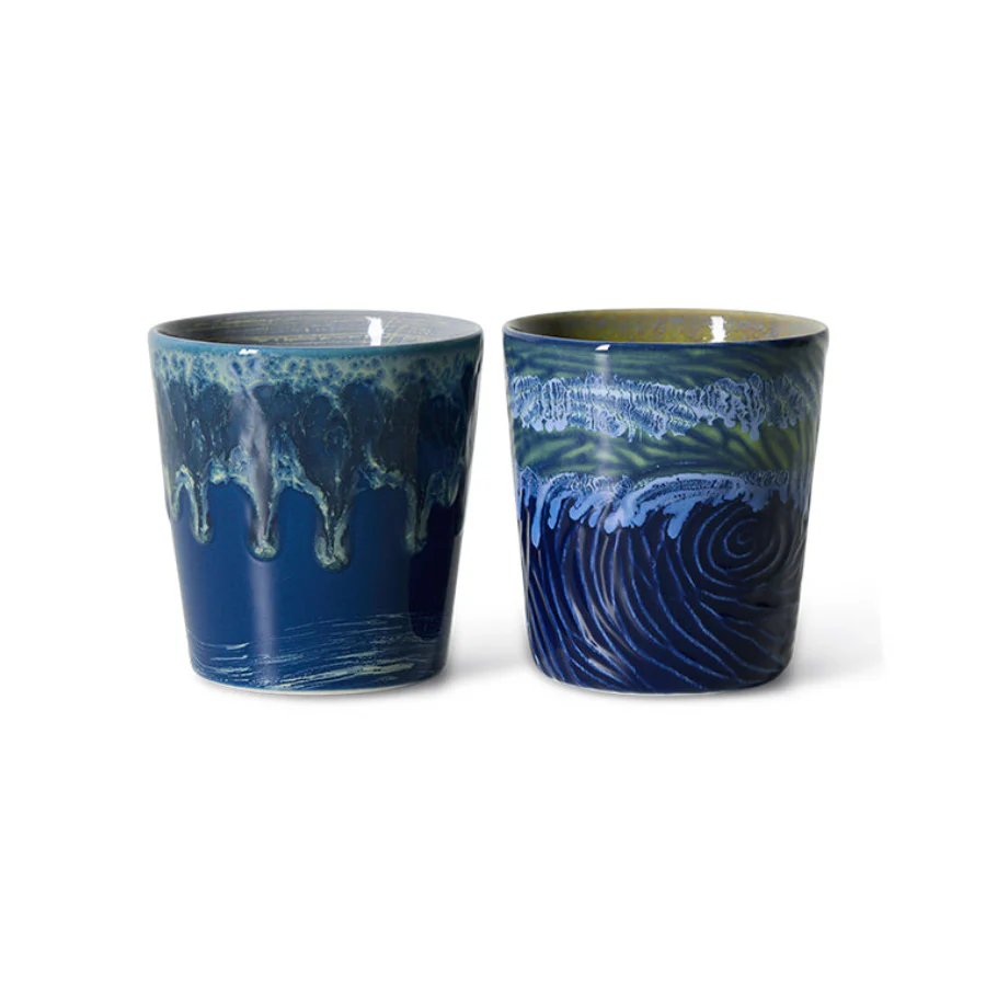 70s Ceramics: Van Gogh Coffee Mugs: Starry Night - Image 4