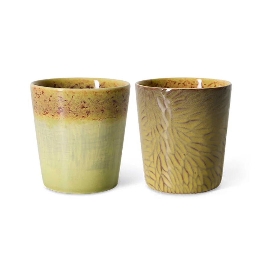 70s Ceramics: Van Gogh Coffee Mugs: Sunflowers, set of 2 - Image 4