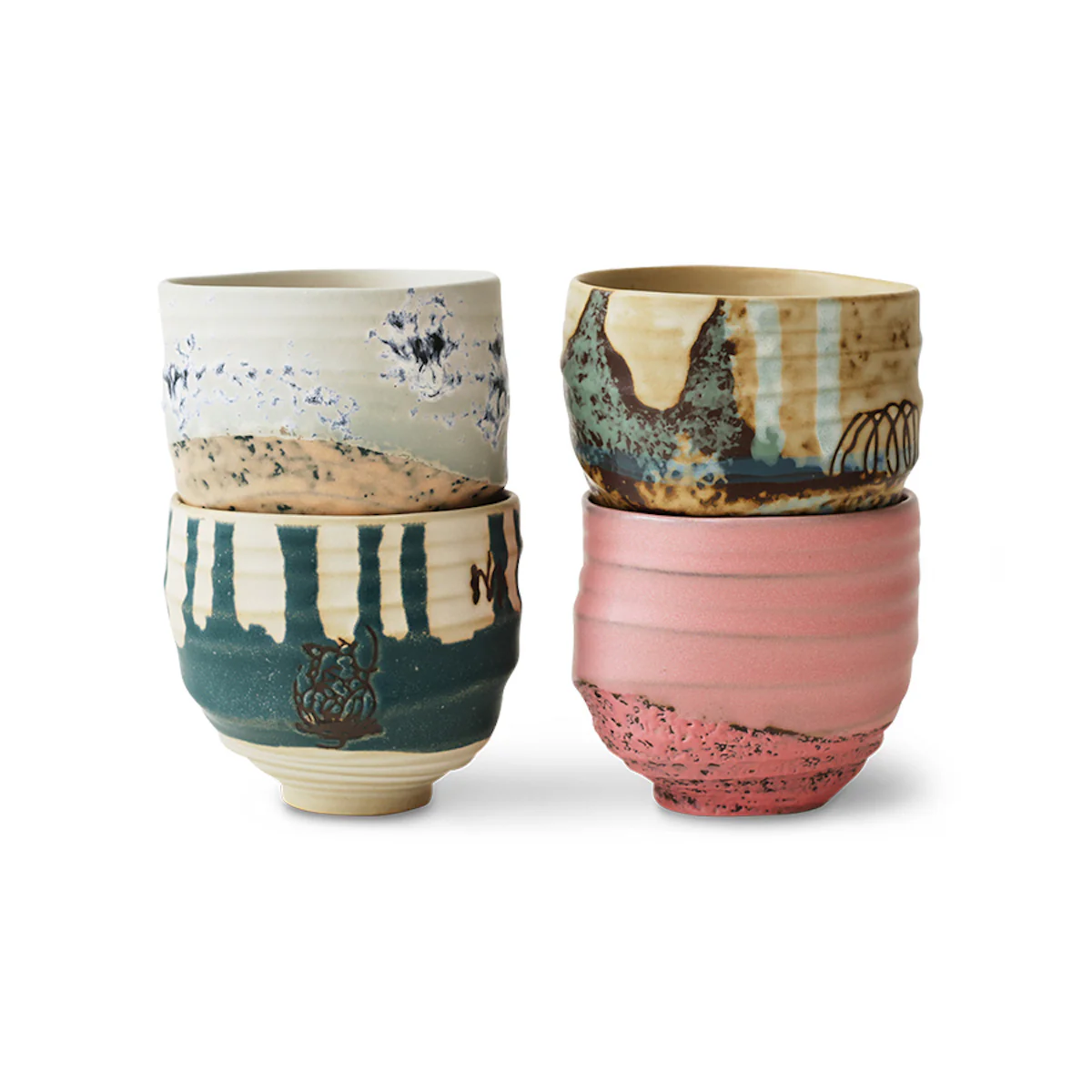 Artist Ceramics: Coffee Cups Set of 4 - Image 2