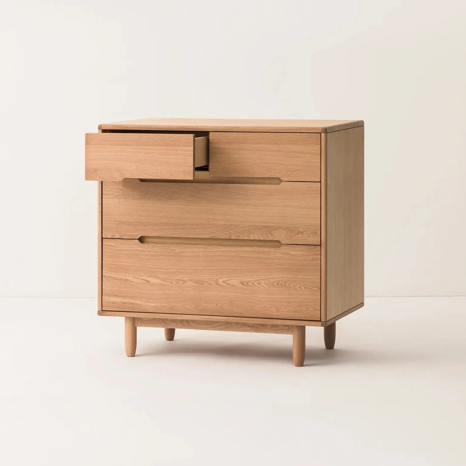 Pure Oak Wood Four Door Dresser - Image 3