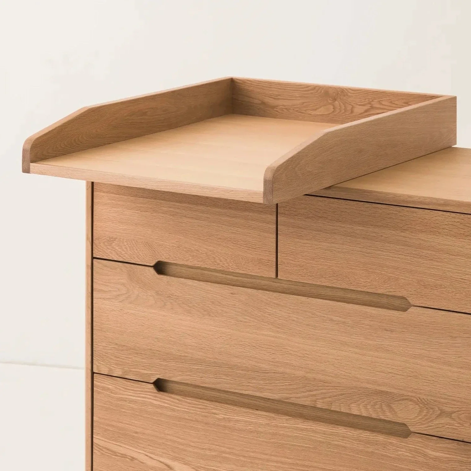 Pure Oak Wood Four Door Dresser - Image 4