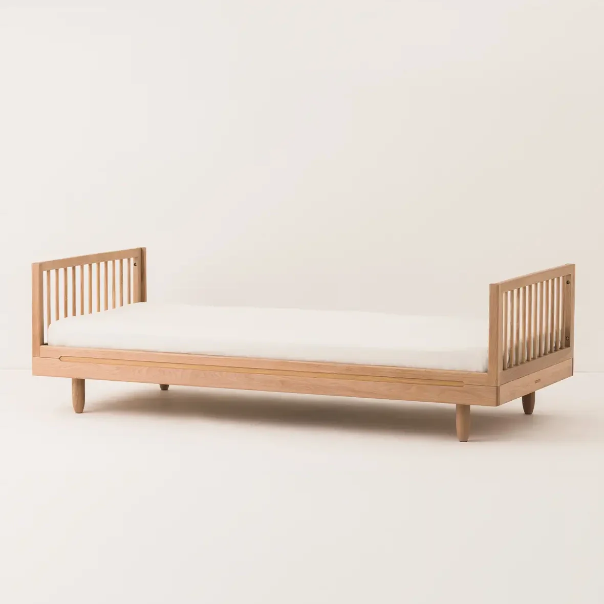 Pure Oak Wood Single Bed