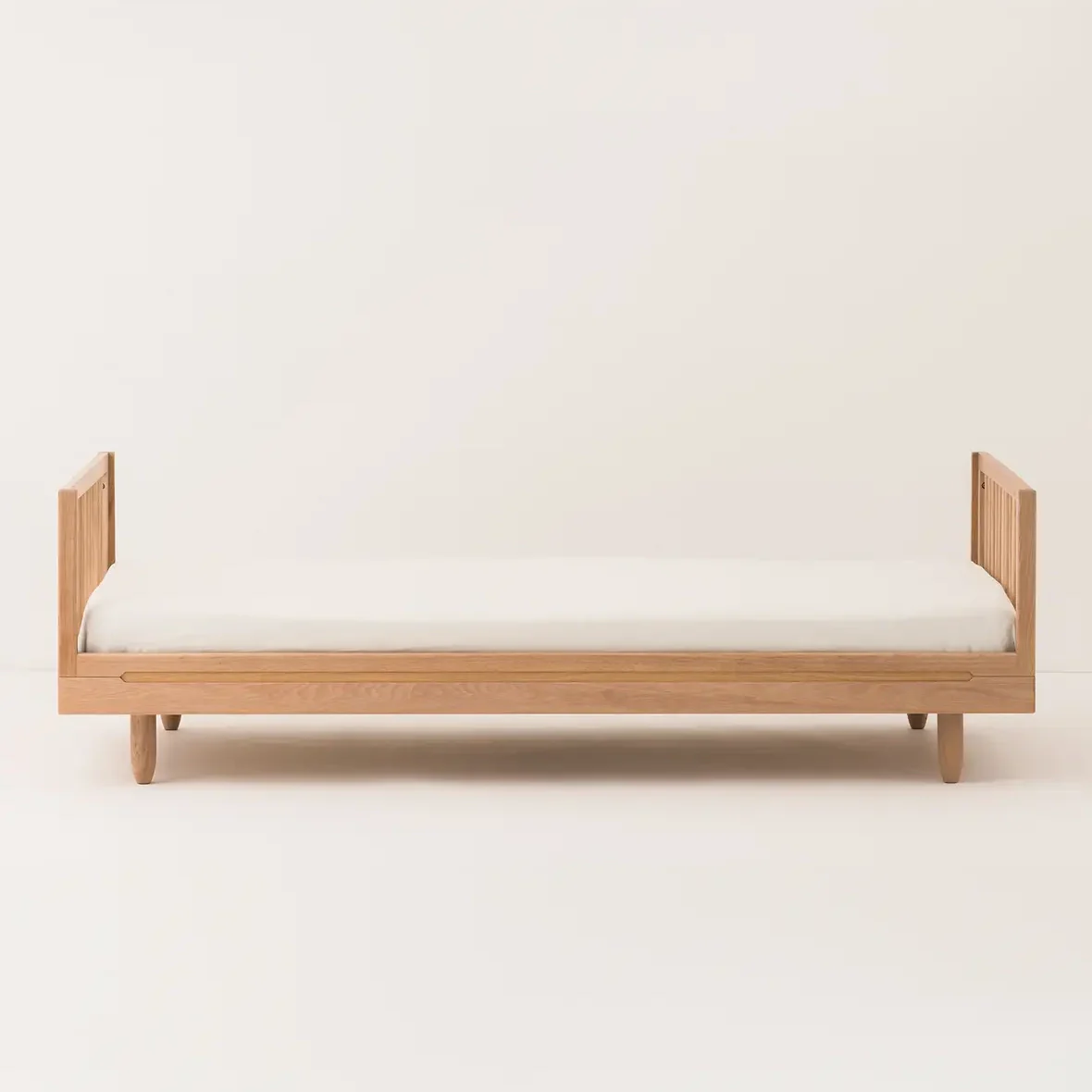 Pure Oak Wood Single Bed - Image 3