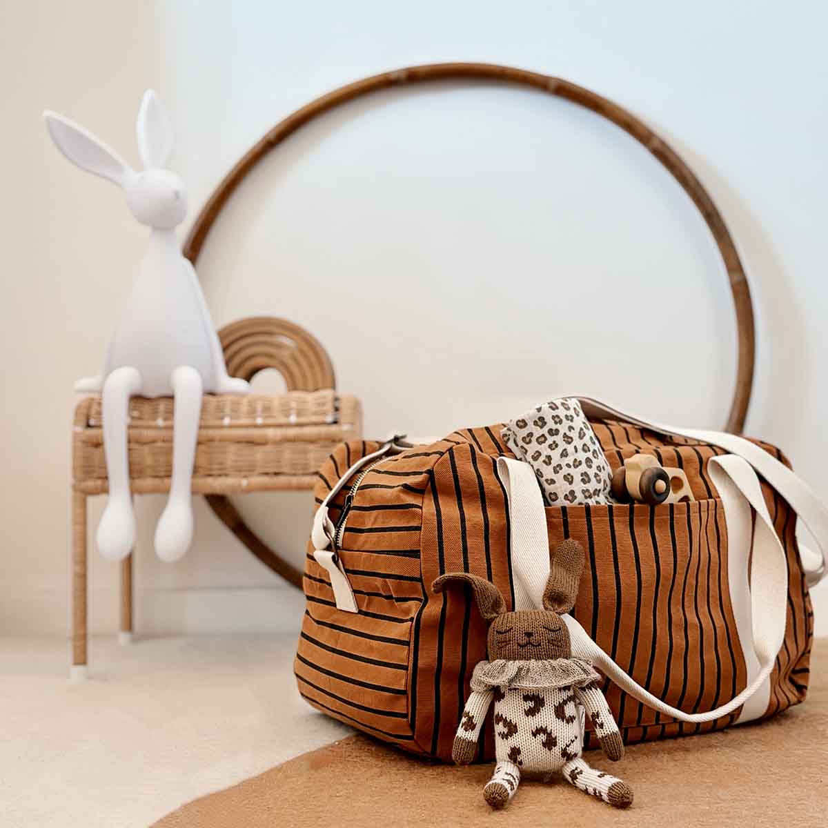 RAPHAEL DIAPER BAG - WEEKEND BAG TENNIS GINGER - Image 3