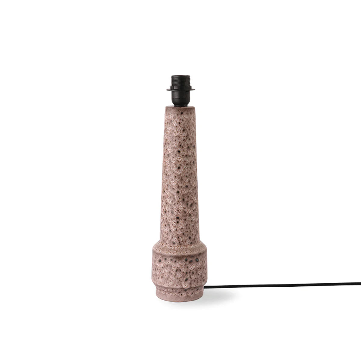 Retro Stoneware Lamp Base Brown - Image 4