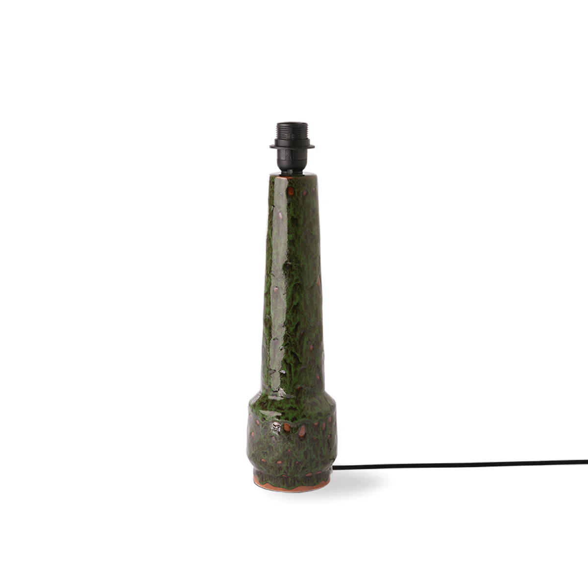 Retro Stoneware Lamp Base Green - Image 4