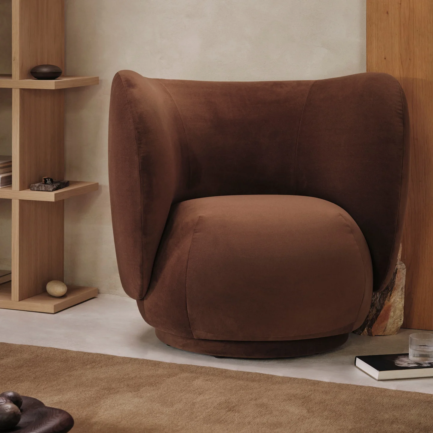 Rico Lounge Sw. Rich Velvet - 36 Soft brown - Image 2