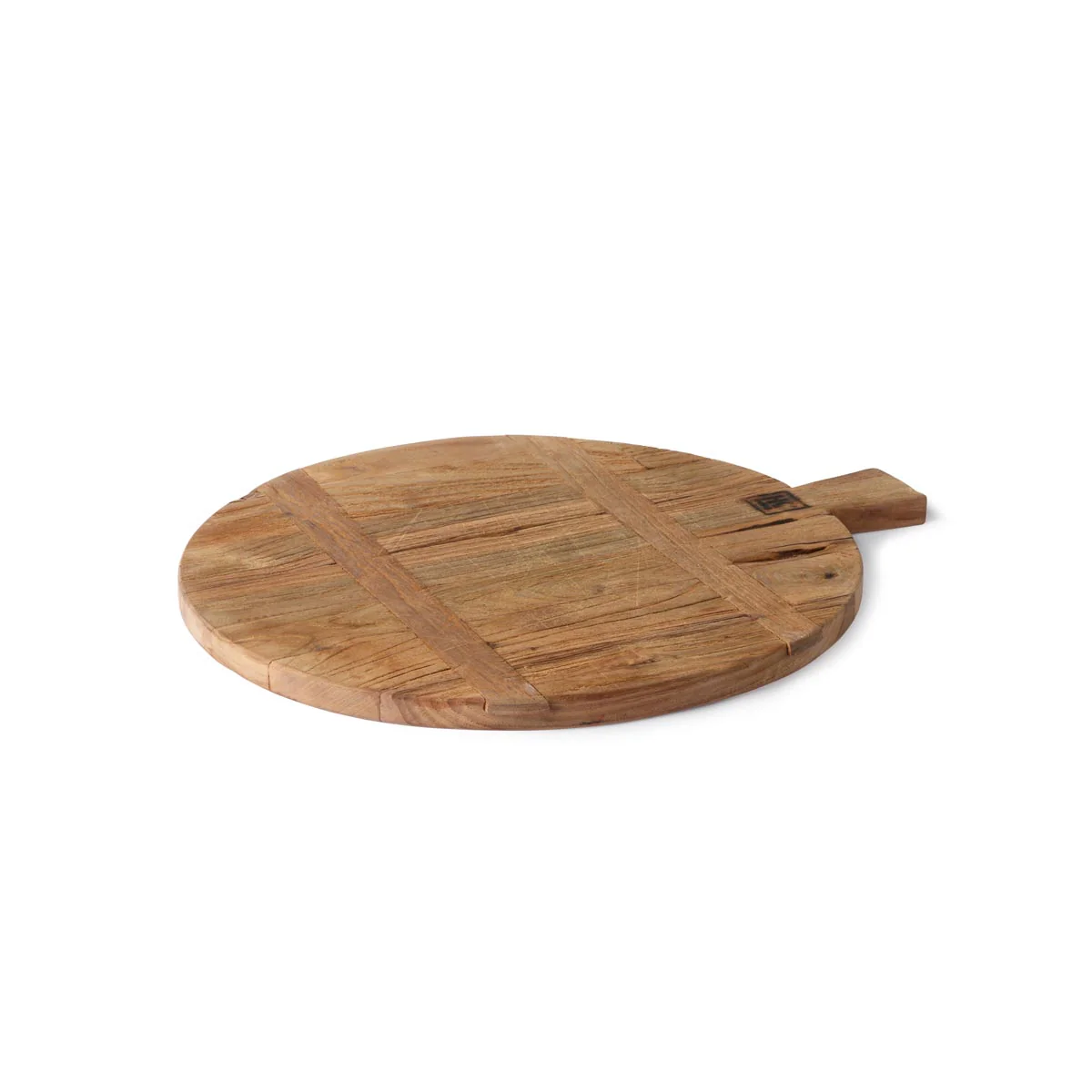 Round Medium Bread Board Reclaimed Teak Ø32cm - Image 3