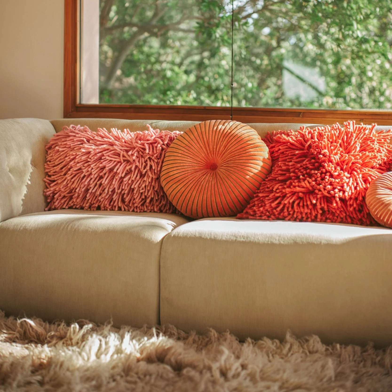 Rugged Cushion Pink 60 x 40cm - Image 2
