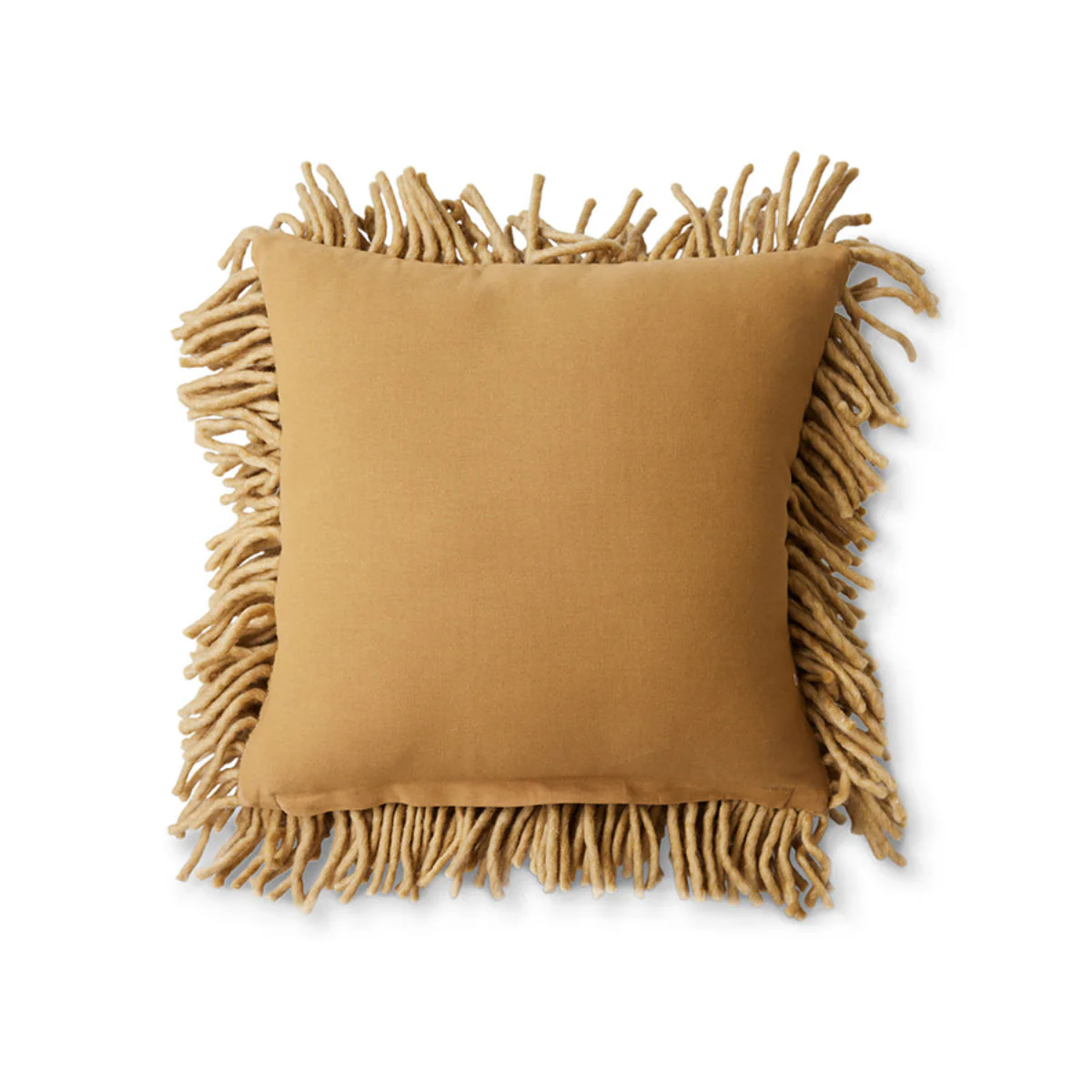 Rugged Woolen Cushion Olive, 50x50cm - Image 2