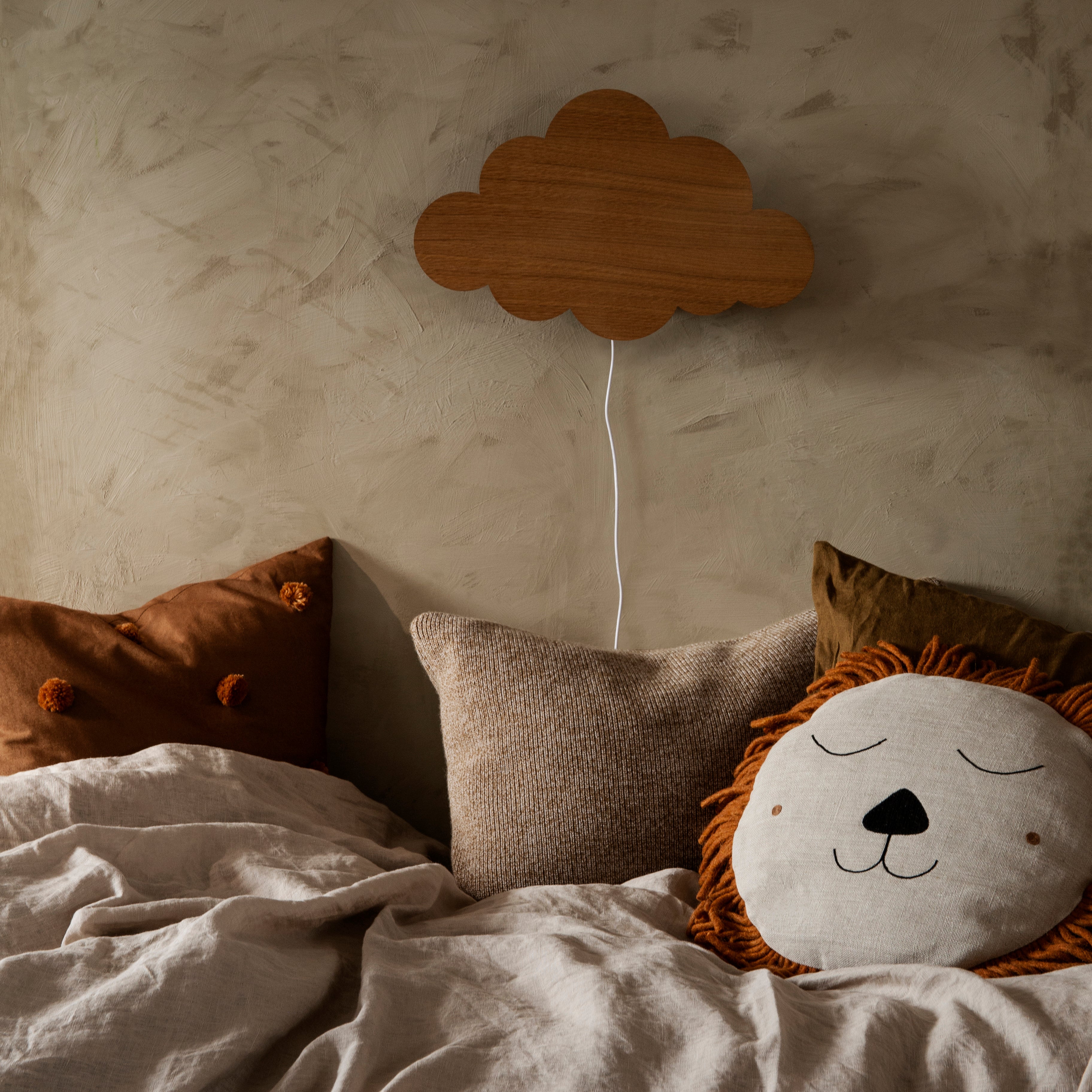 Safari Cushion - Lion - Natural - Image 2