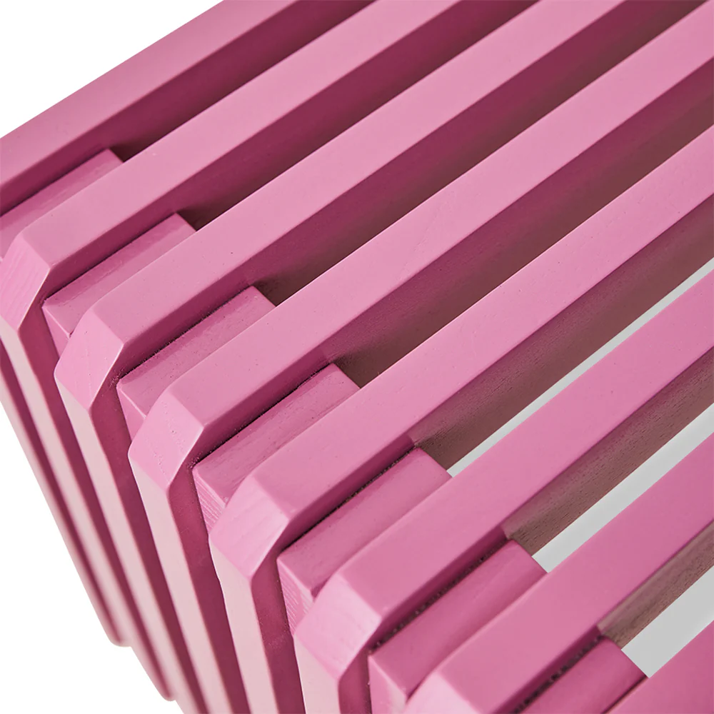 Slatted Bench Hot Pink - Image 6