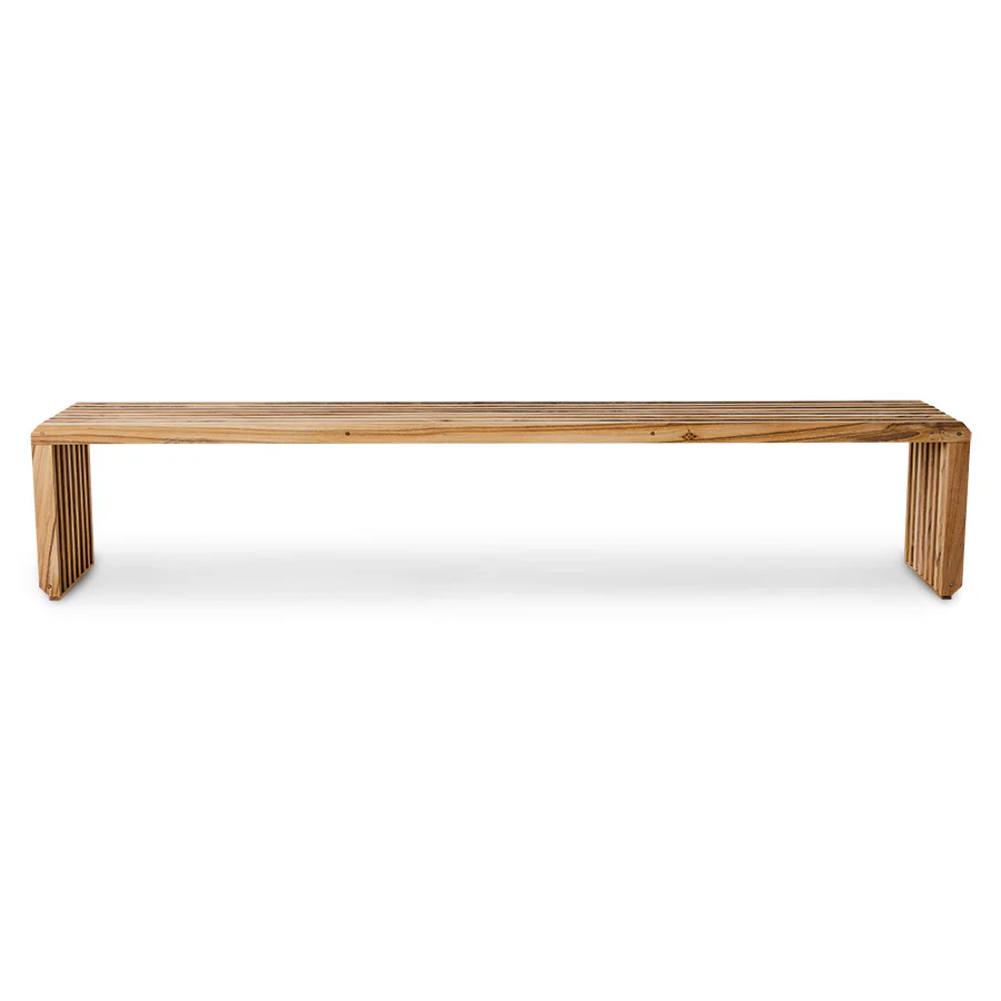 Slatted Bench Teak - 3 Sizes Available - Image 12