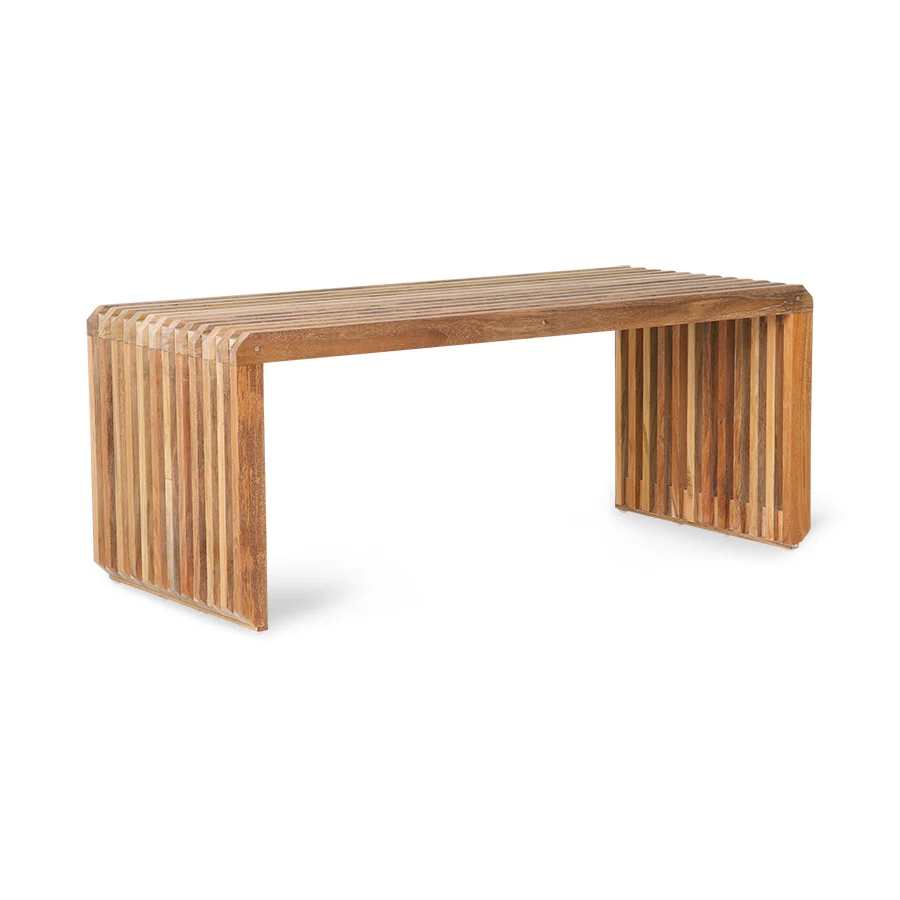 Slatted Bench Teak - 3 Sizes Available - Image 6