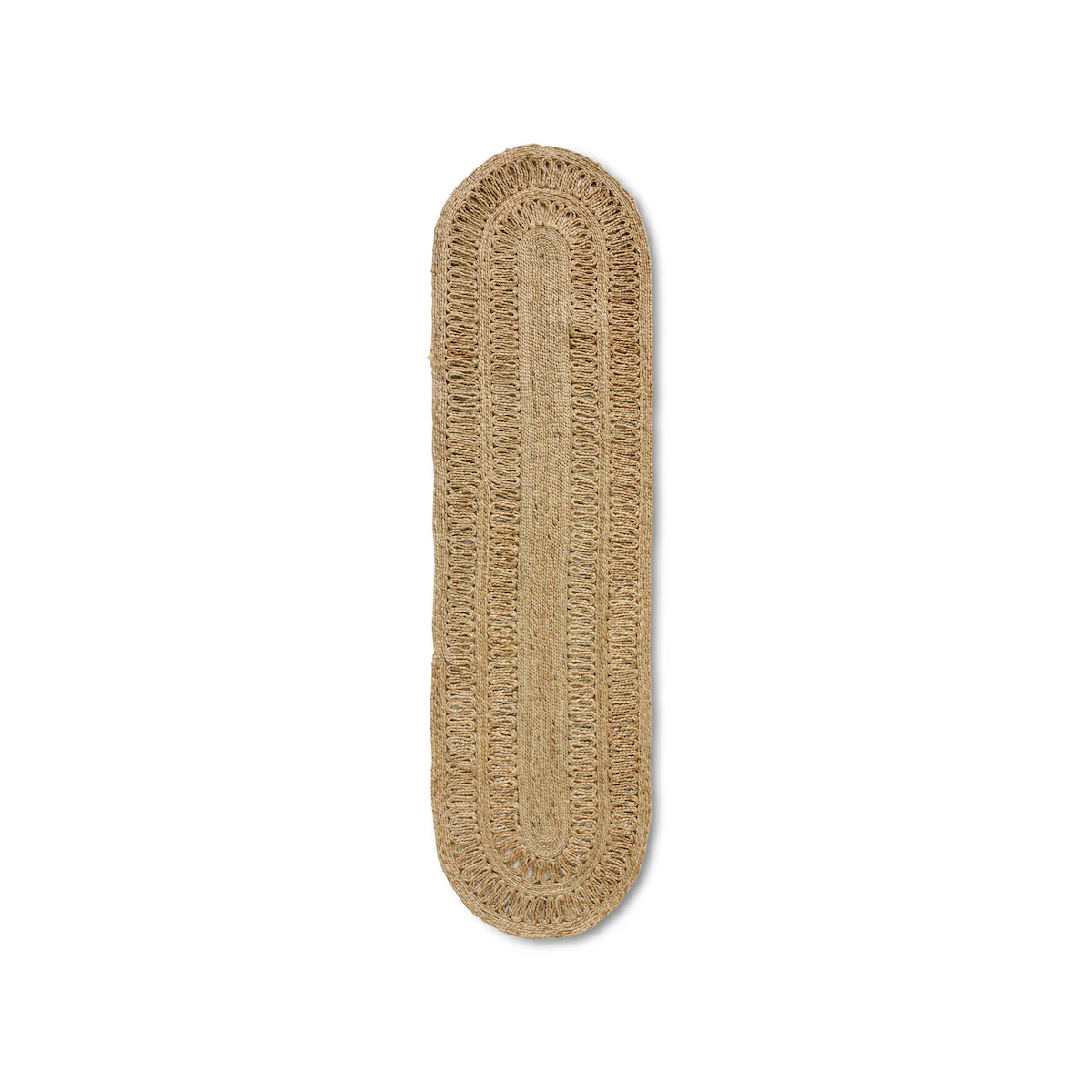 Soleil Jute Runner Oval, 80x300cm