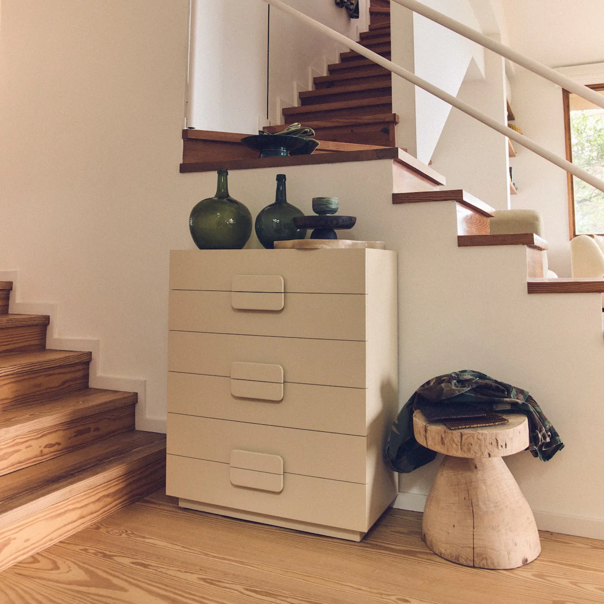 Spacious Drawer Cabinet Cream - Image 2