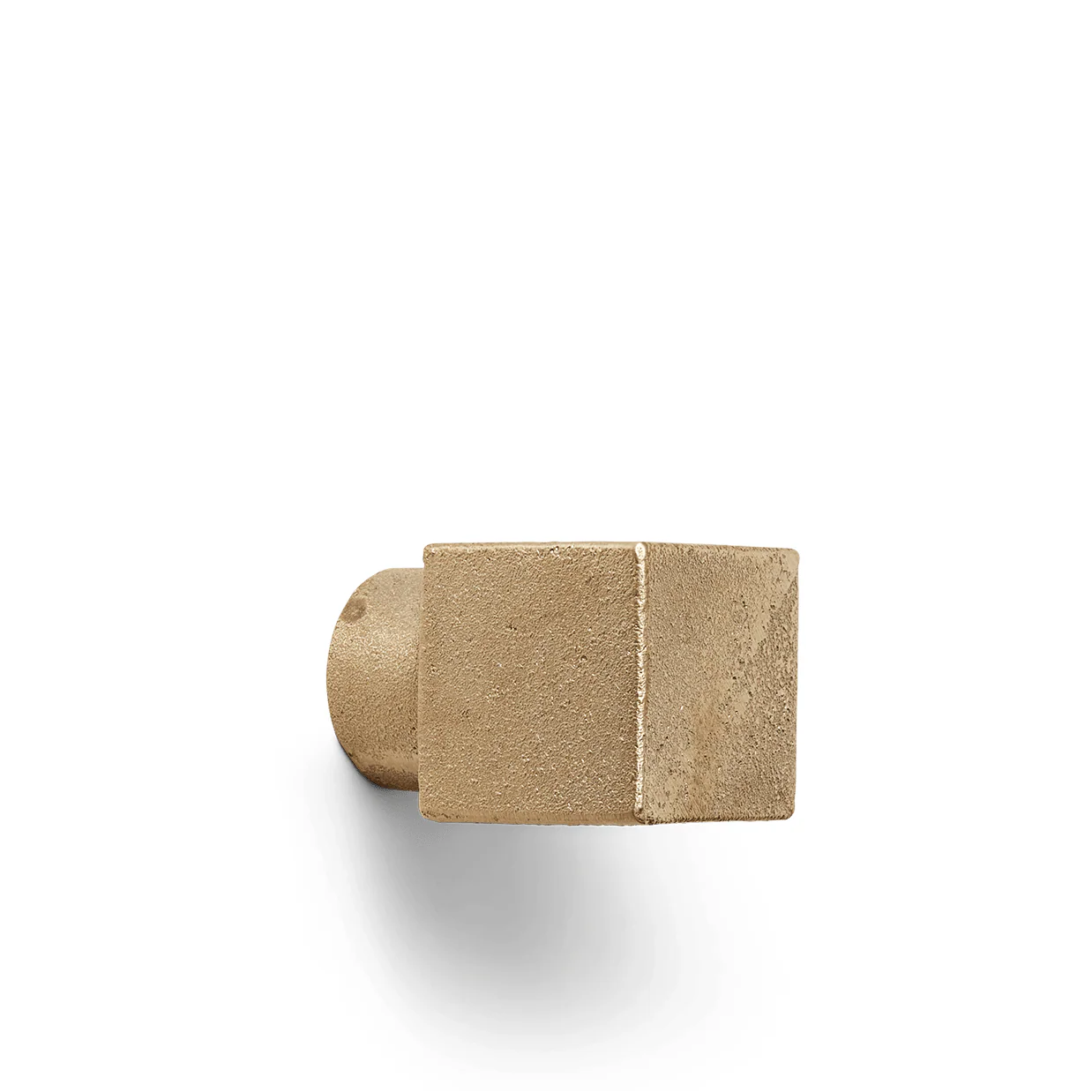 Square Hook - Small - Casted Brass - Image 2
