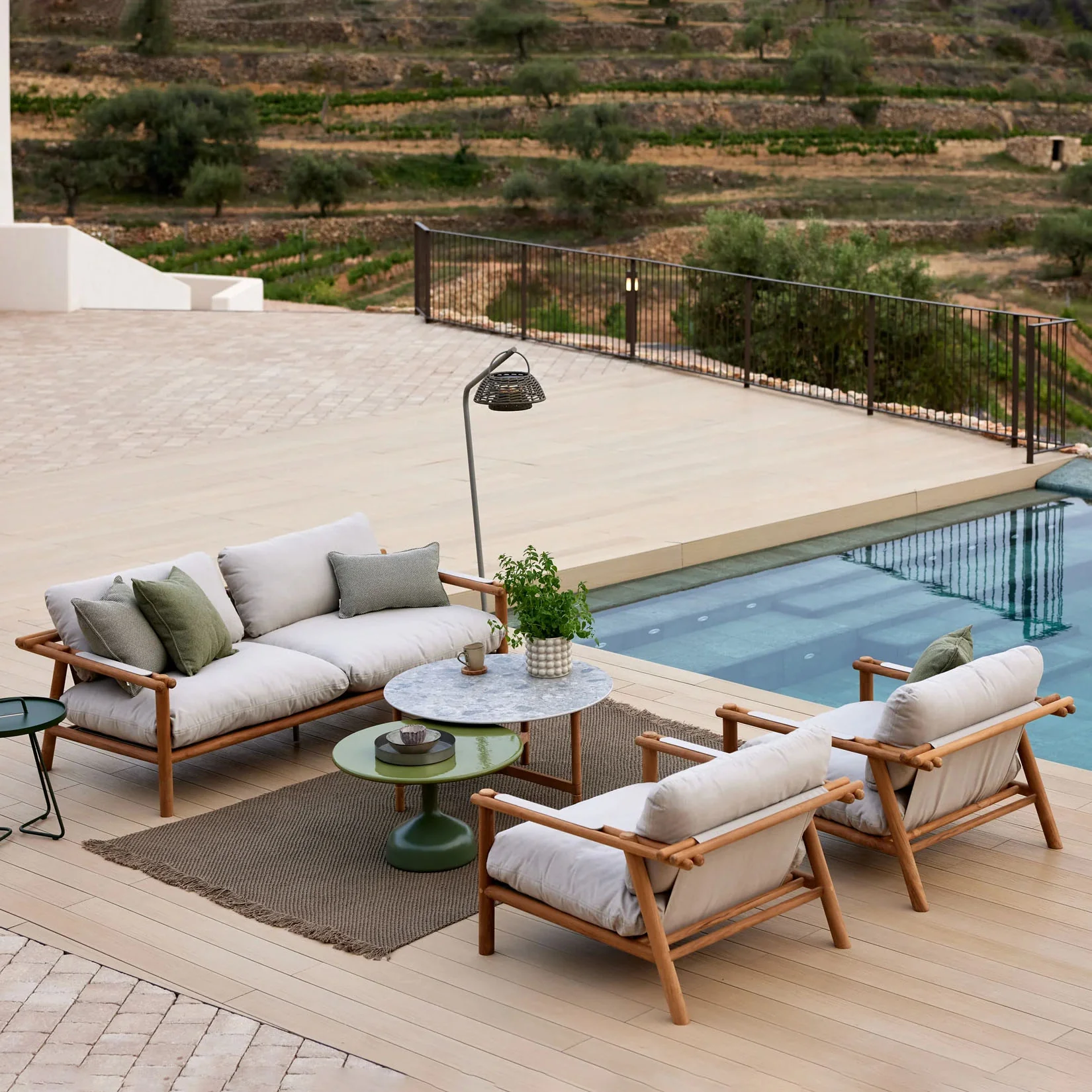 Sticks 2 Seater Sofa Teak 5 Colour Ways - Image 3
