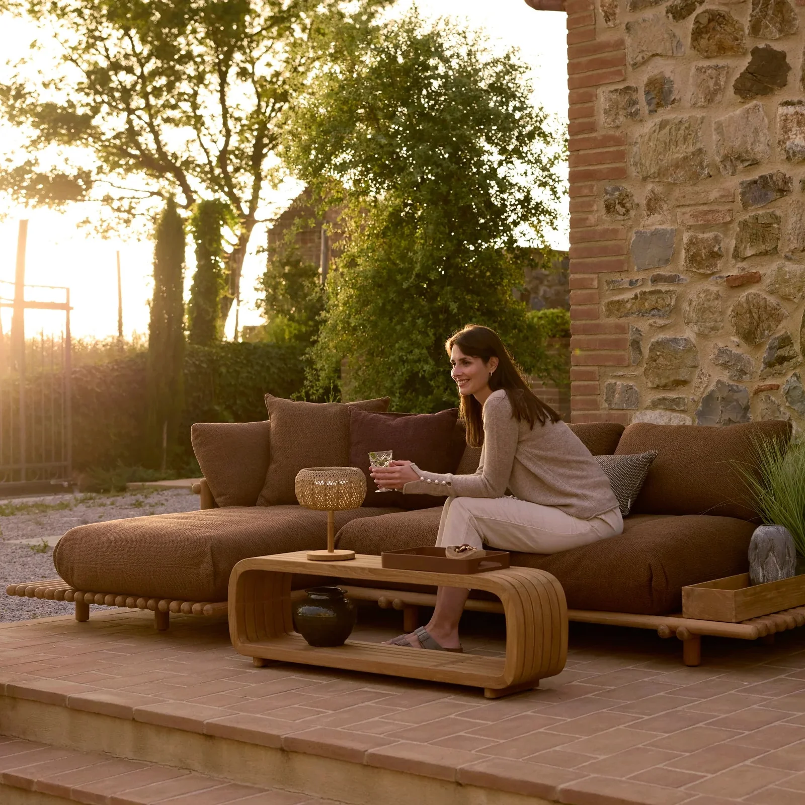 Sticks Platform Corner Sofa 5 colour ways - Image 6
